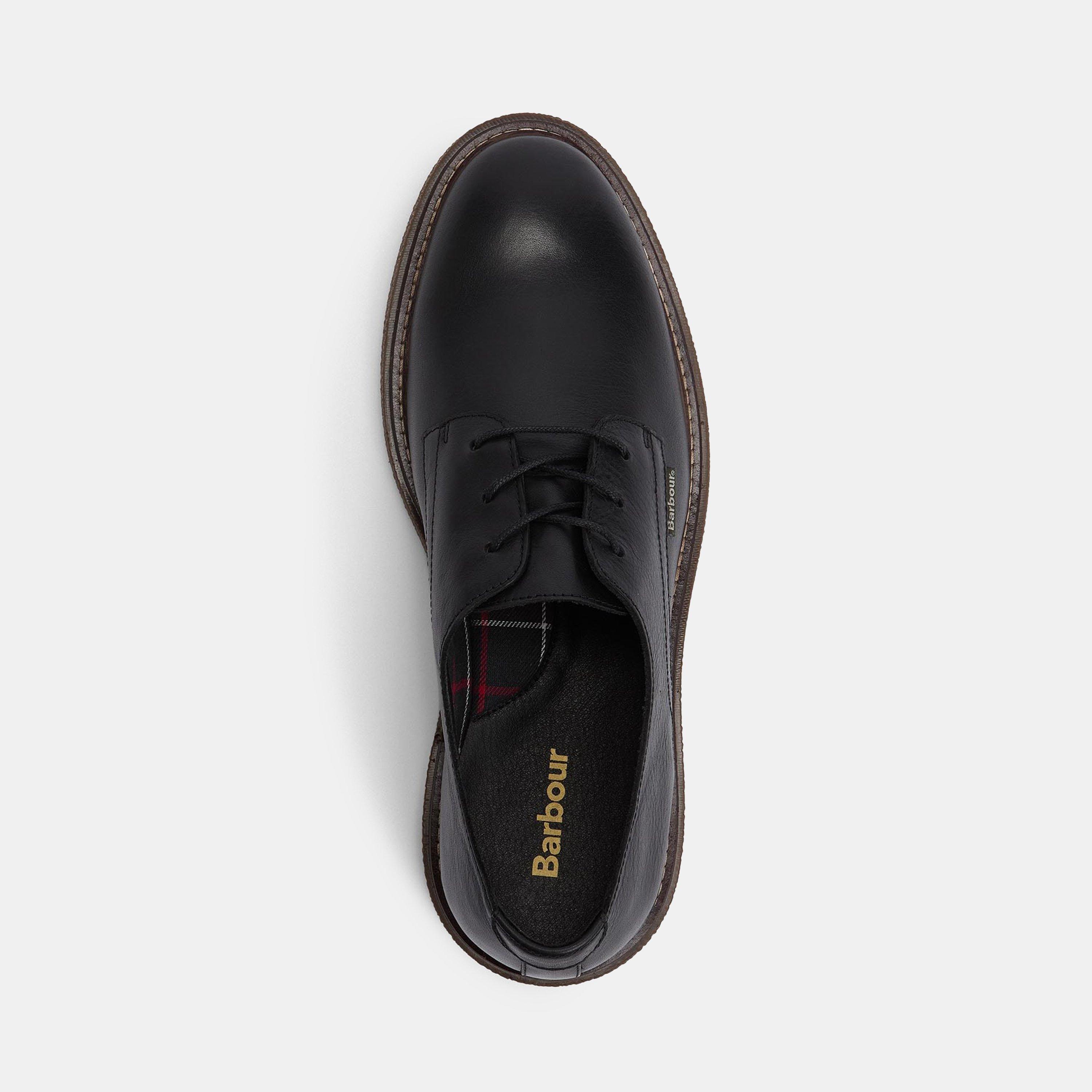 Black BK51 - Barbour - Men's Harefield Derby Shoes - 6