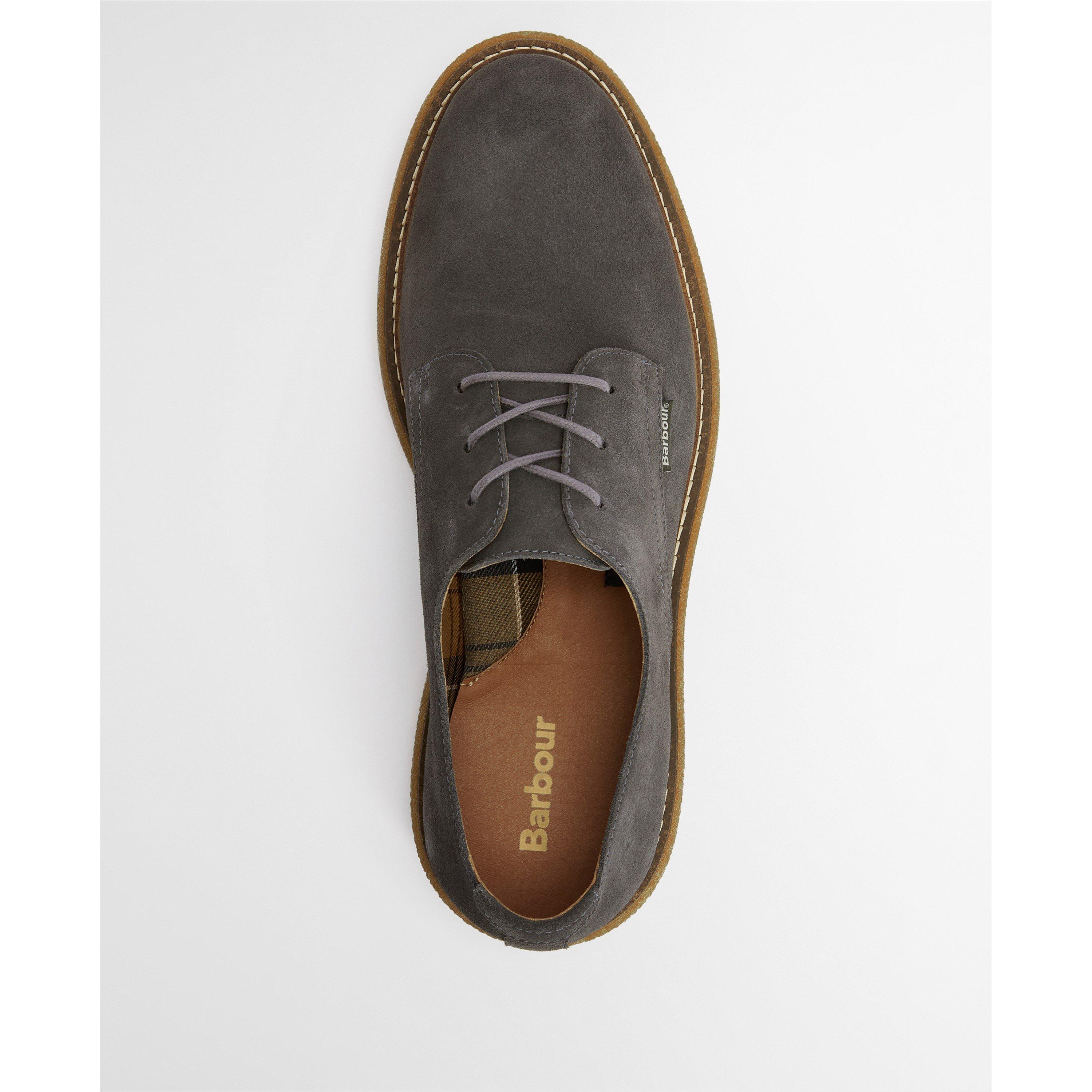 GY19 Slate Grey - Barbour - Mens Harefield Derby Shoe - 4