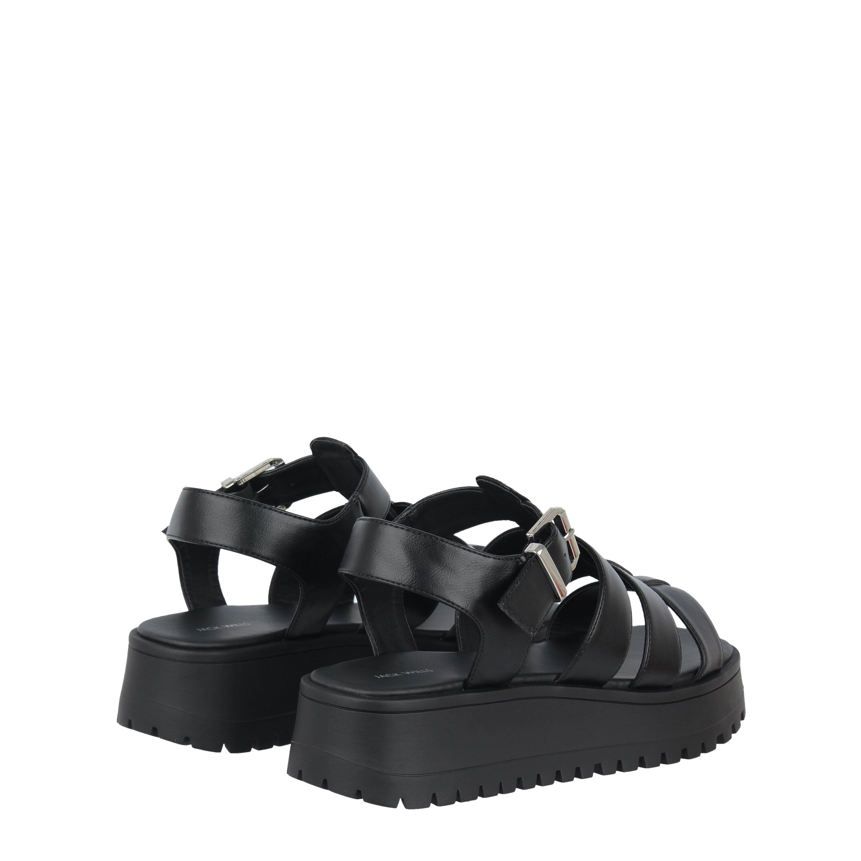 Zwart - Jack Wills - Gladiator Sandals Womens - 4