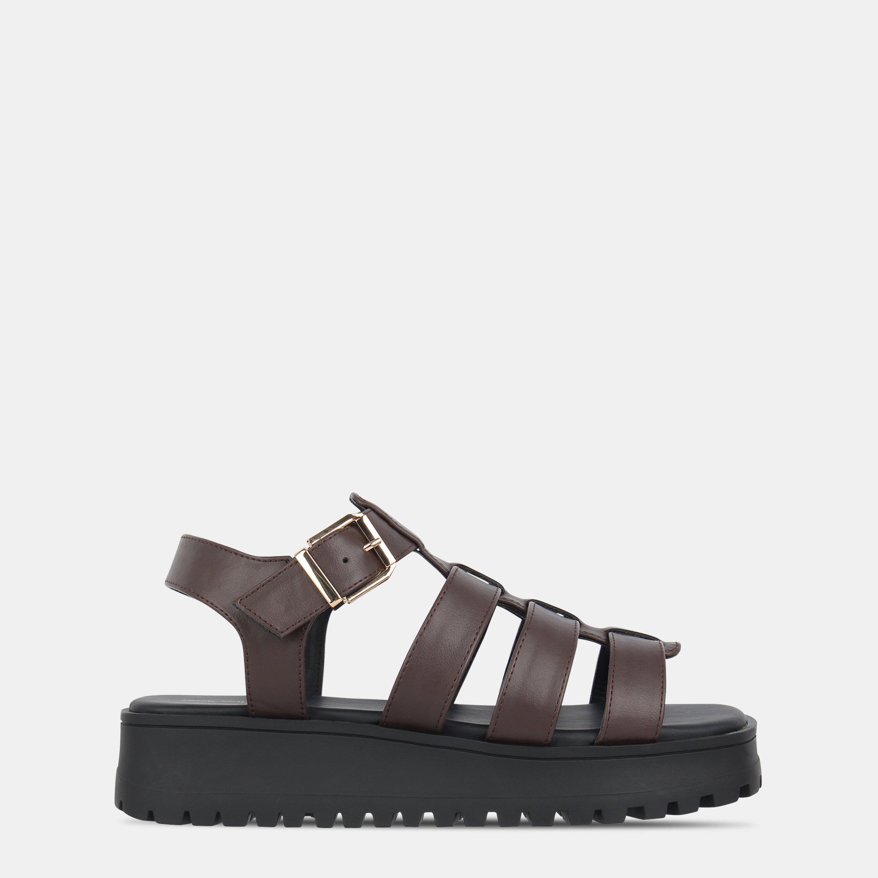 Jack Wills Women's Gladiator Sandals - Brown - 6 (39)