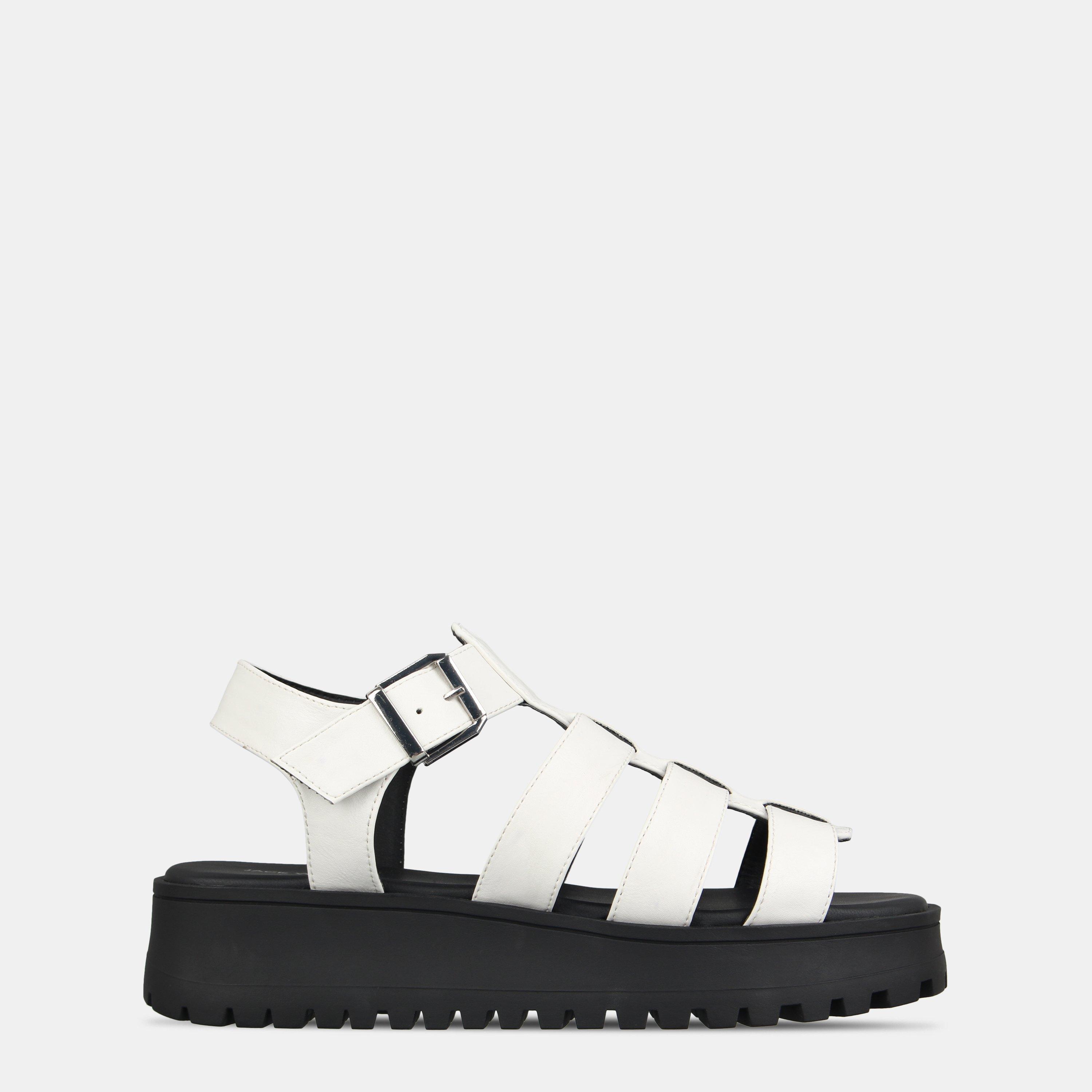 Jack Wills Women's Gladiator Sandals - White - 6 (39)