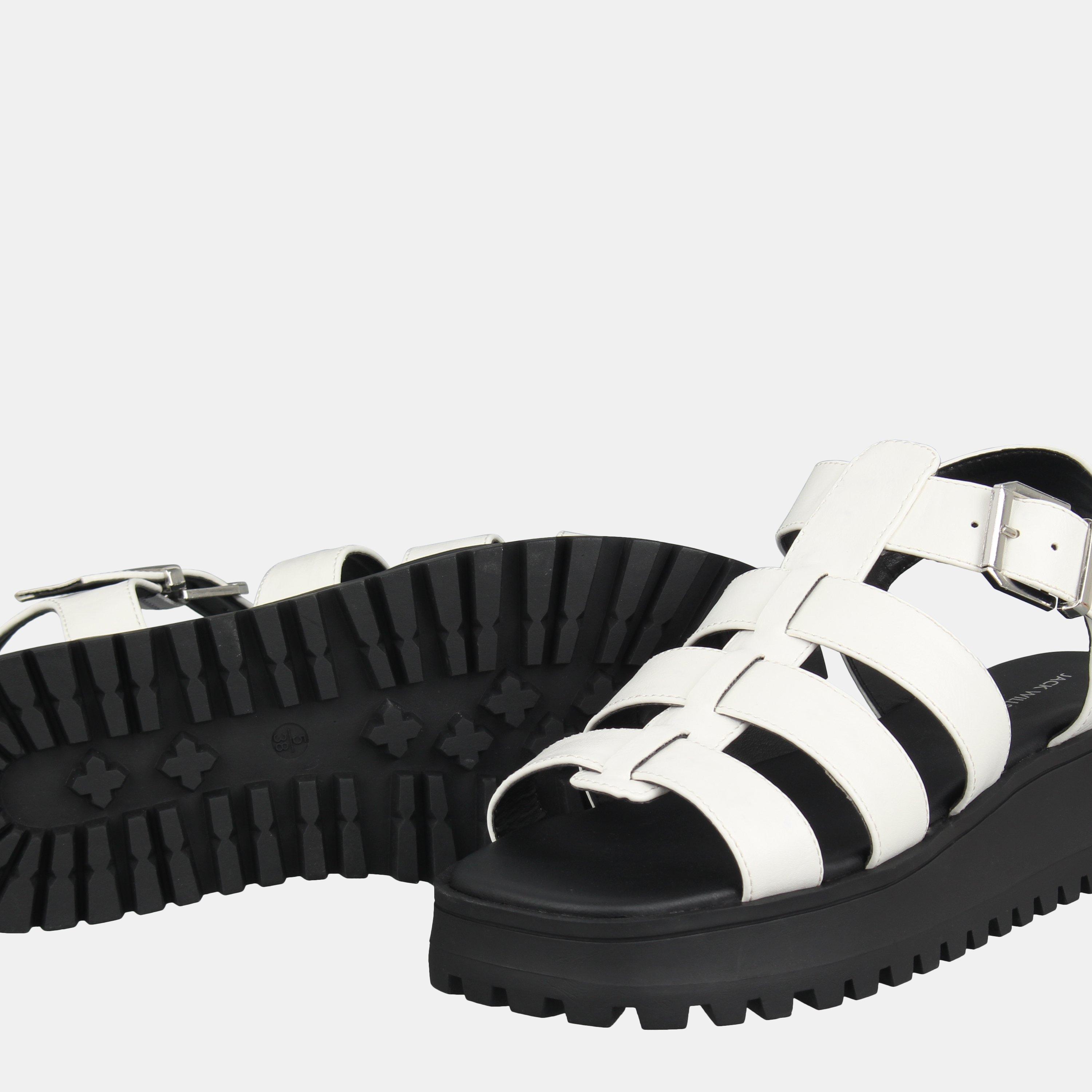White - Jack Wills - Gladiator Sandals Womens - 3