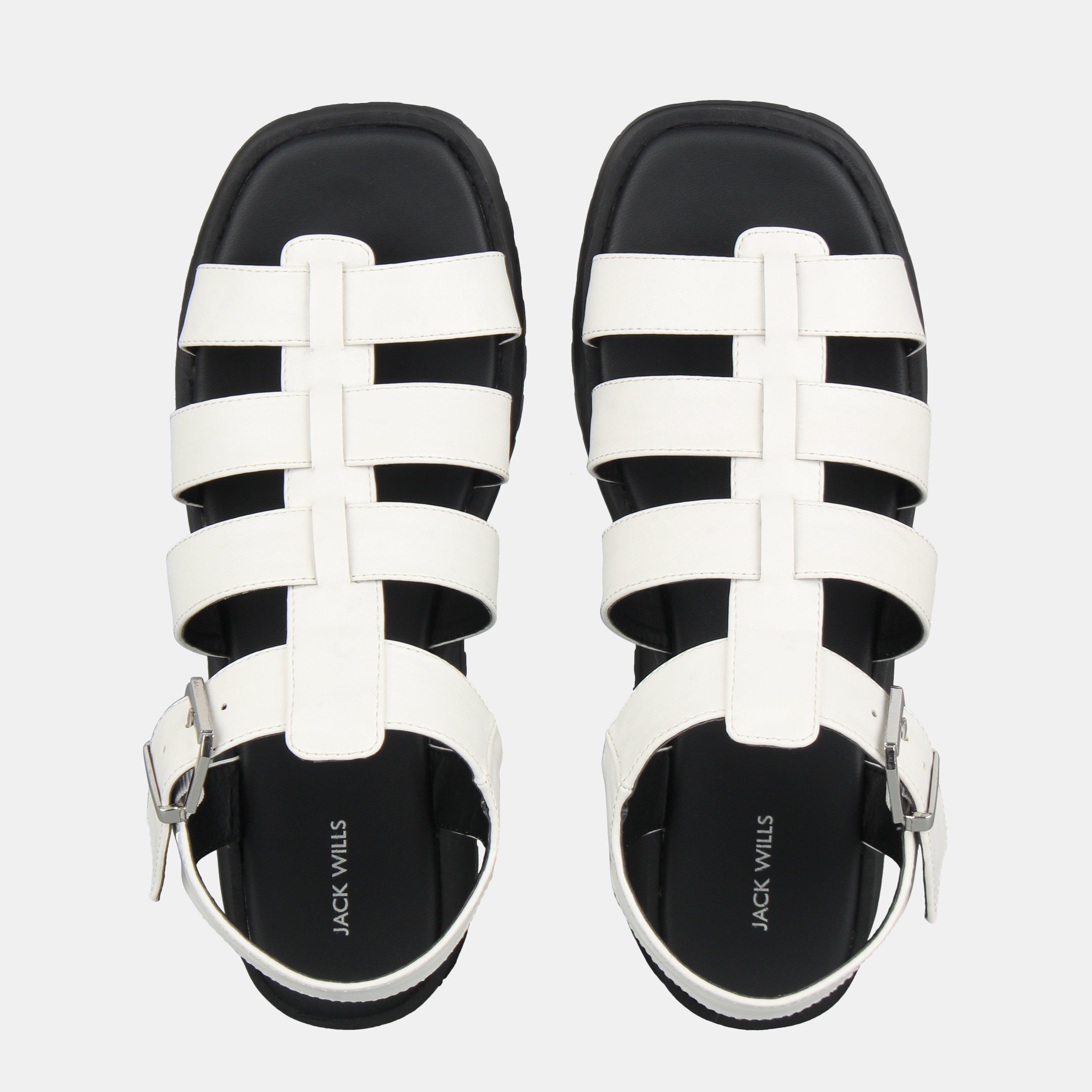 White - Jack Wills - Gladiator Sandals Womens - 4
