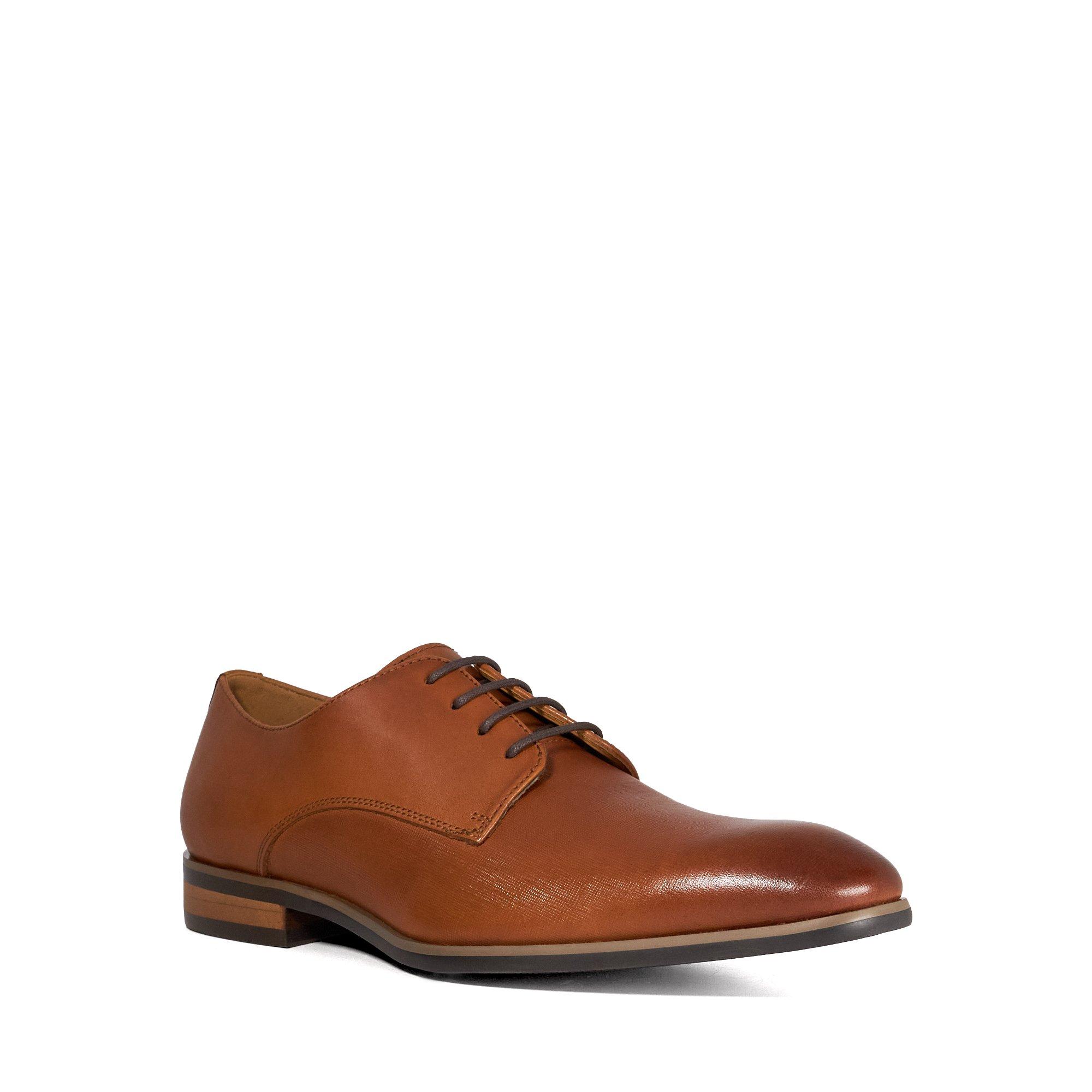Dune London Men's Solly Derby Shoes - Tan - 10 (44)