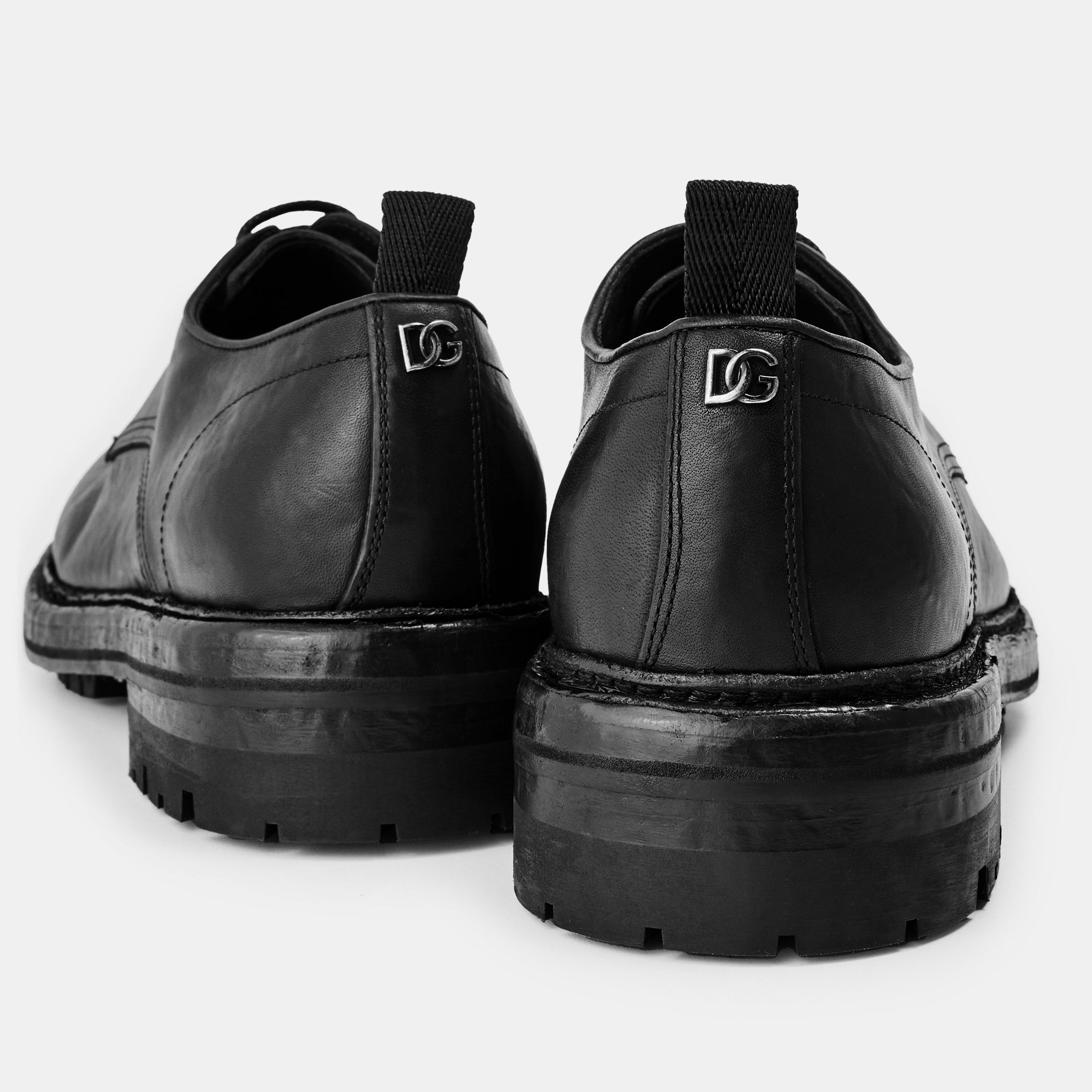 Nero - Dolce and Gabbana - Men's Derby Shoes - 4