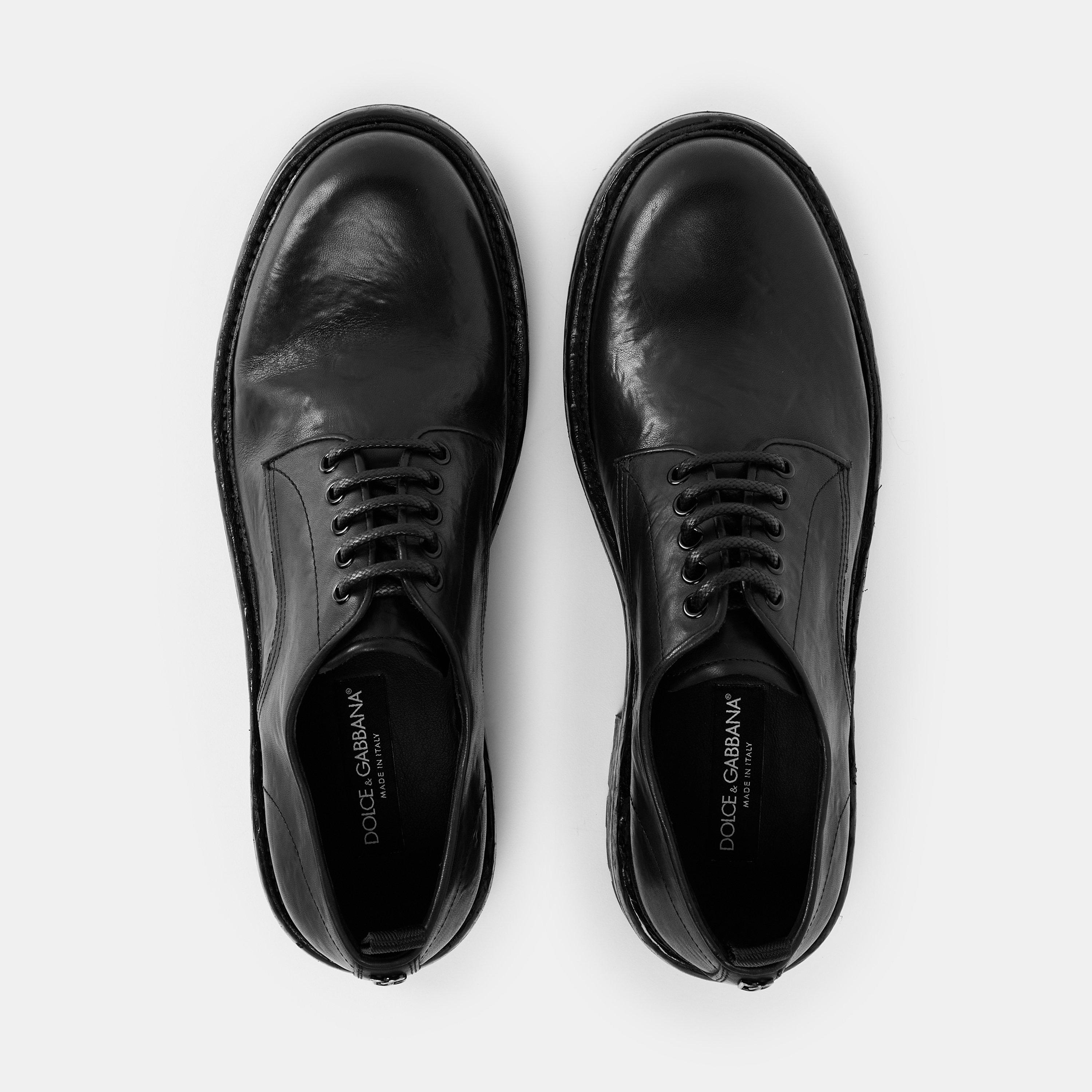 Nero - Dolce and Gabbana - Men's Derby Shoes - 5