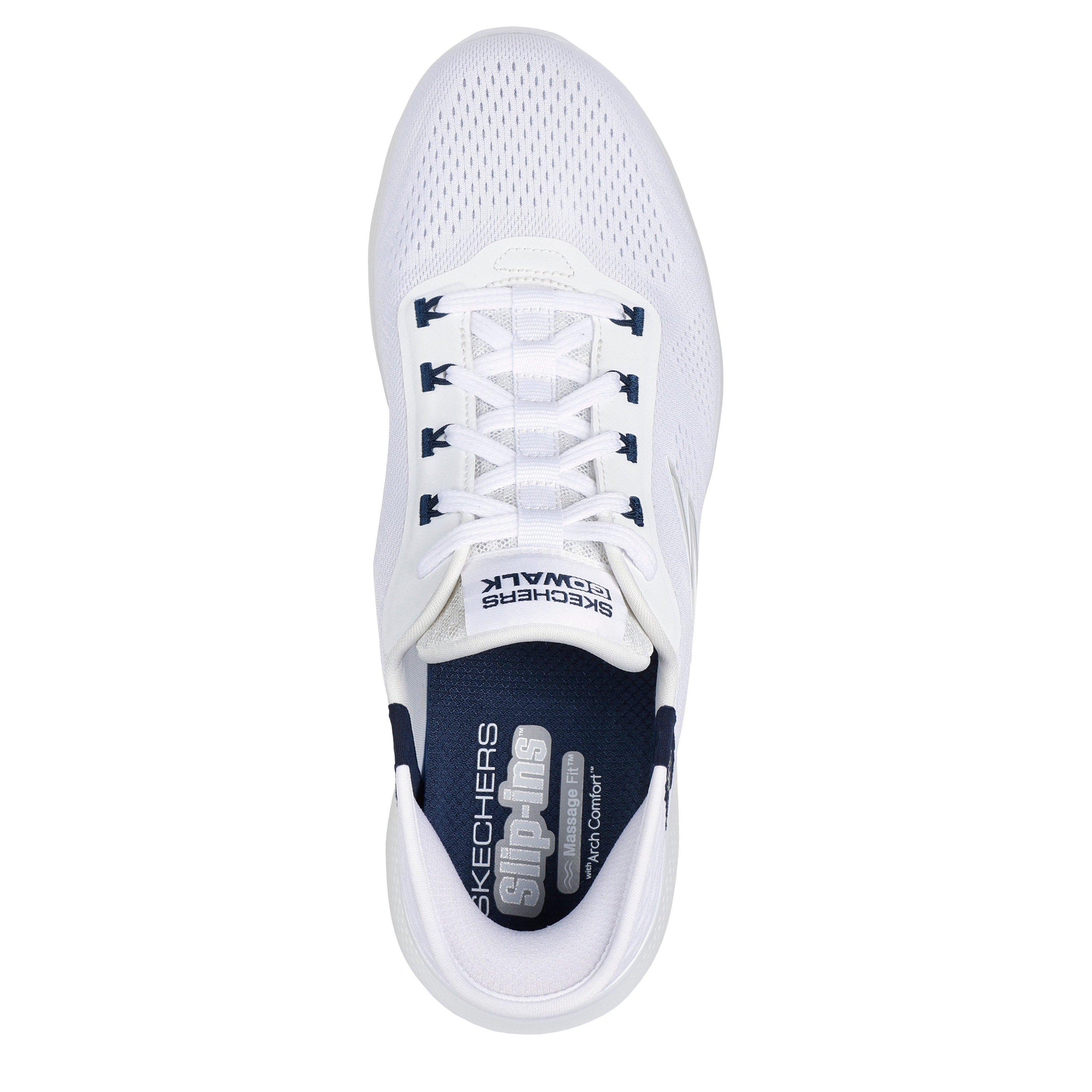 White Navy - Skechers - Slip-ins: GOwalk Massage Mens Shoes - 4
