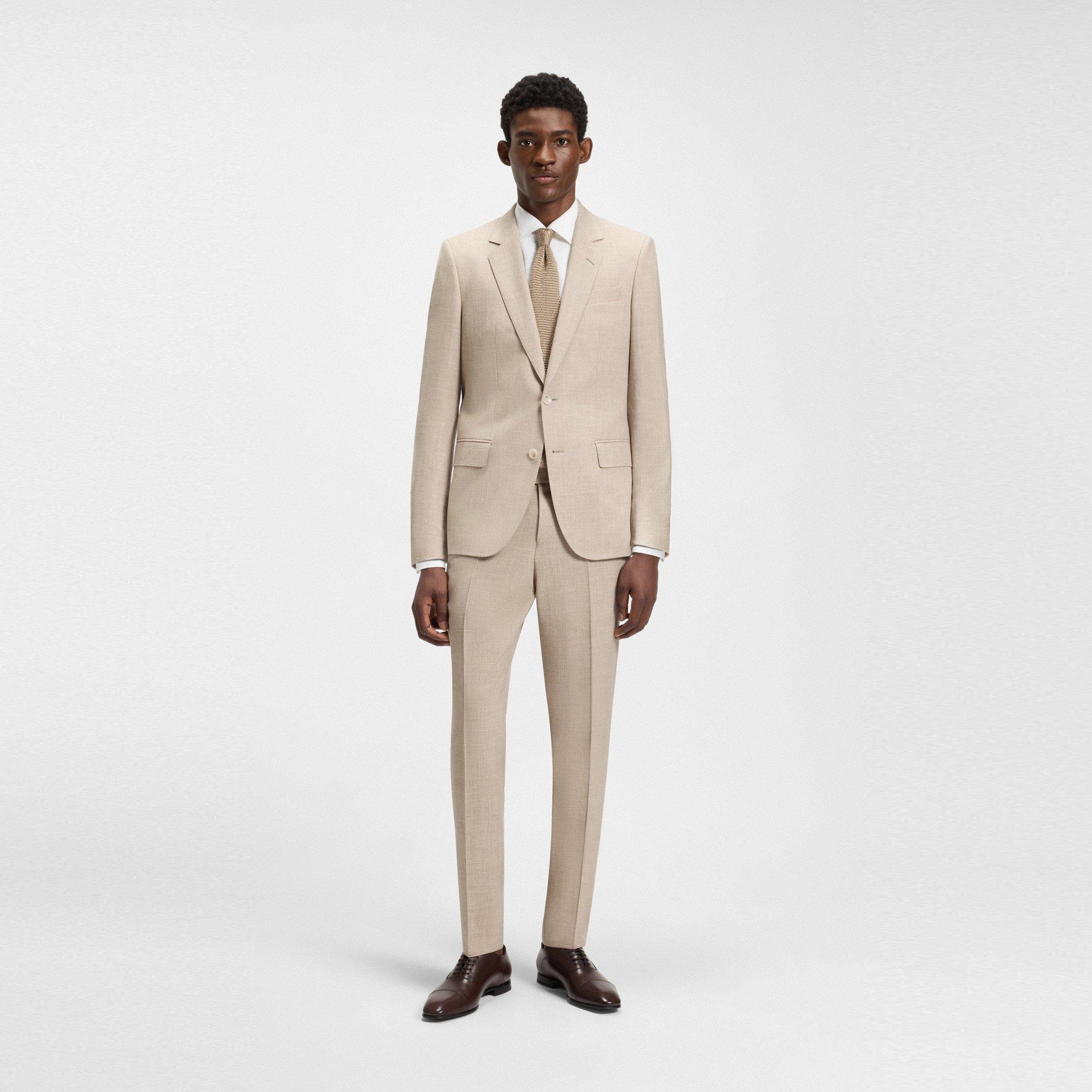 Dark Brown 209 - Boss - Men's Beckham Leather Lace Up Oxford Derby Shoes - 7