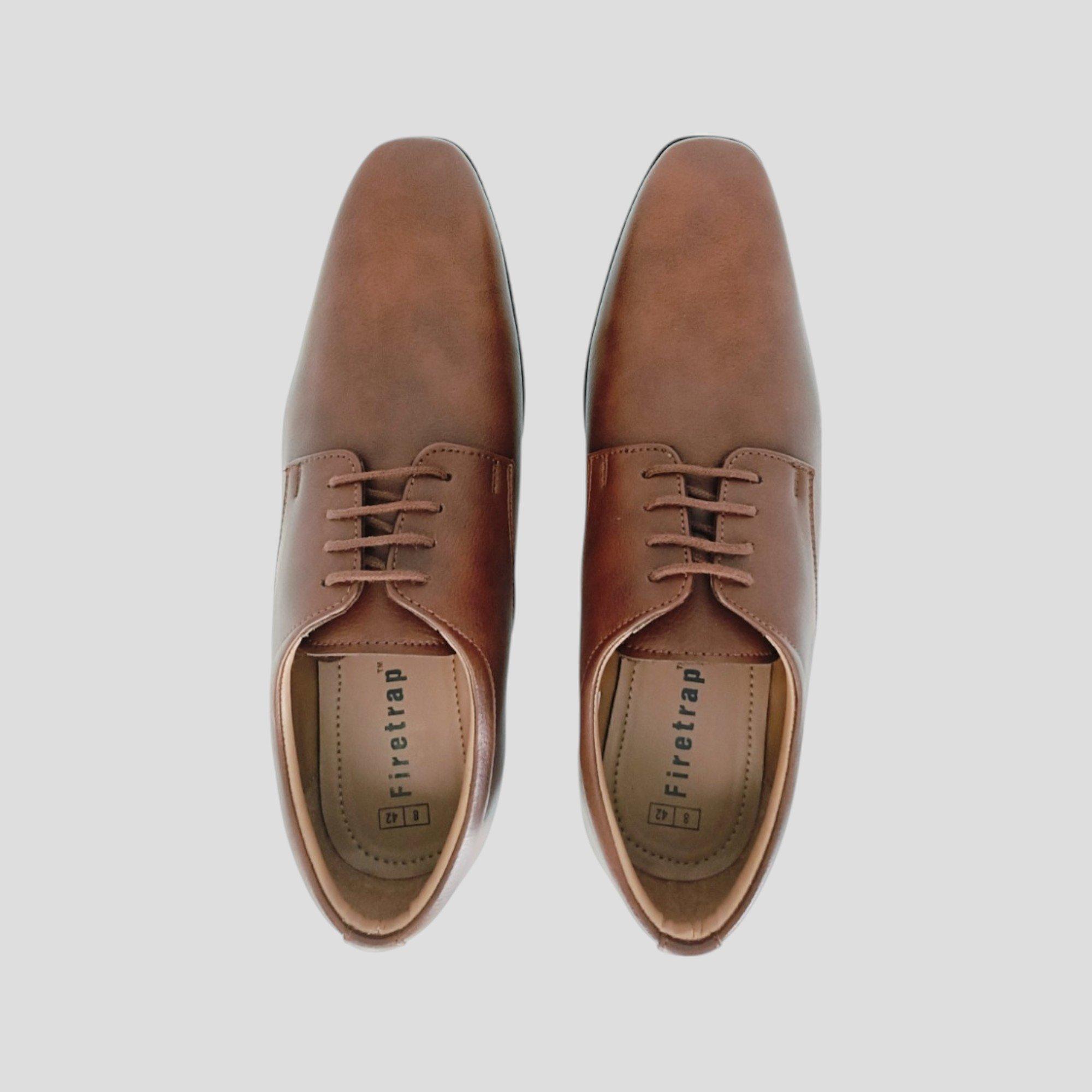 Castanho - Firetrap - Men's Lace-Up Derby Shoes - 5