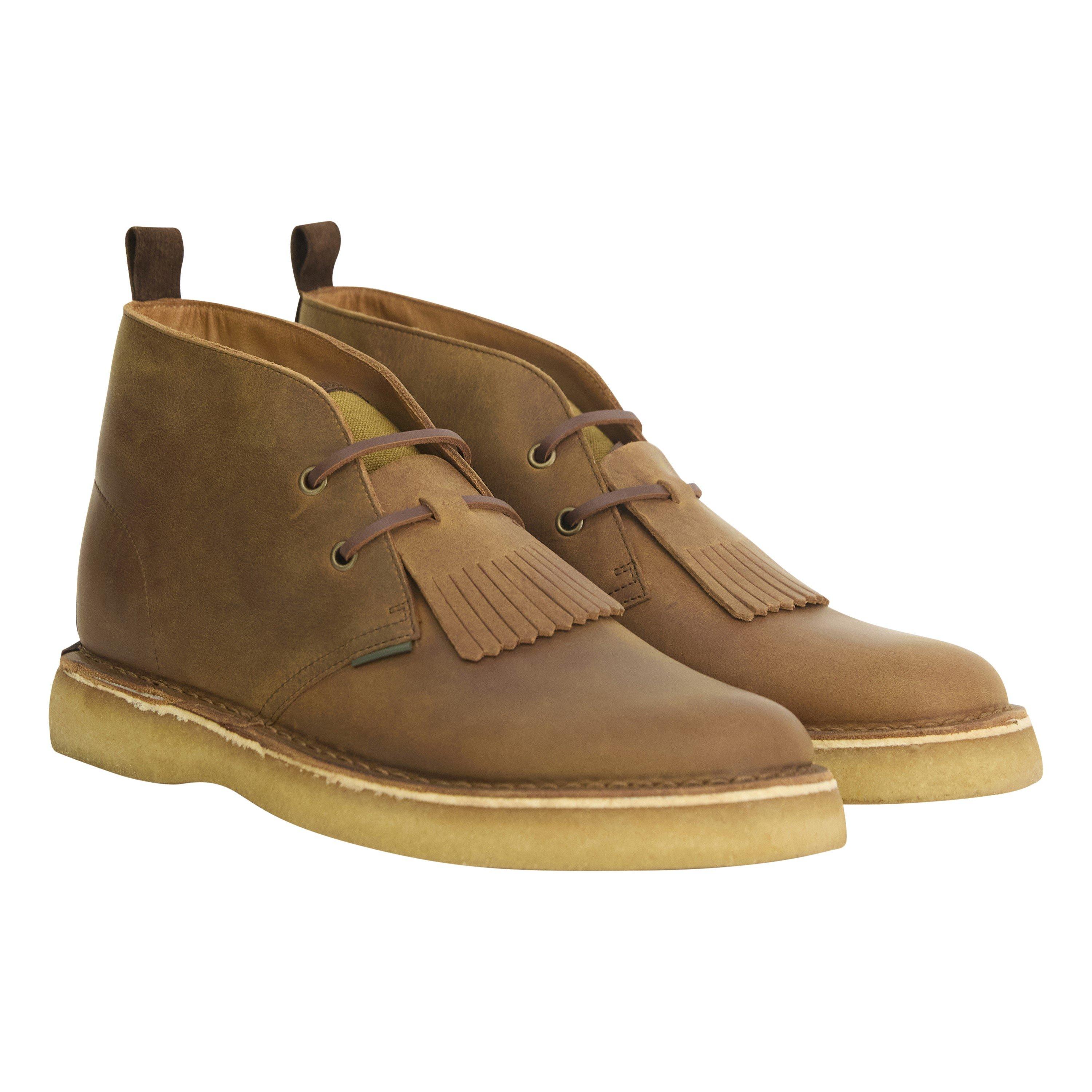 Brown Leather - Barbour - Men's Blakeley Leather Chukka Boots - 8