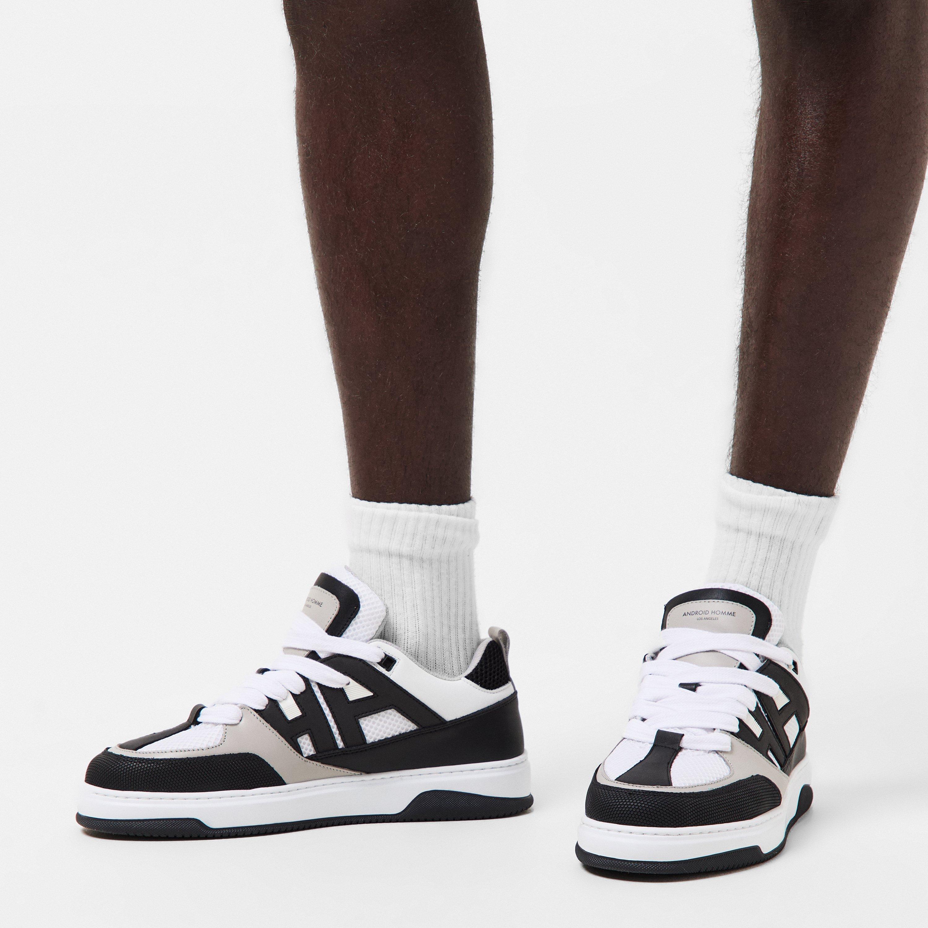 White/Black - Android Homme - Men's Skate Chunky Trainers - 3