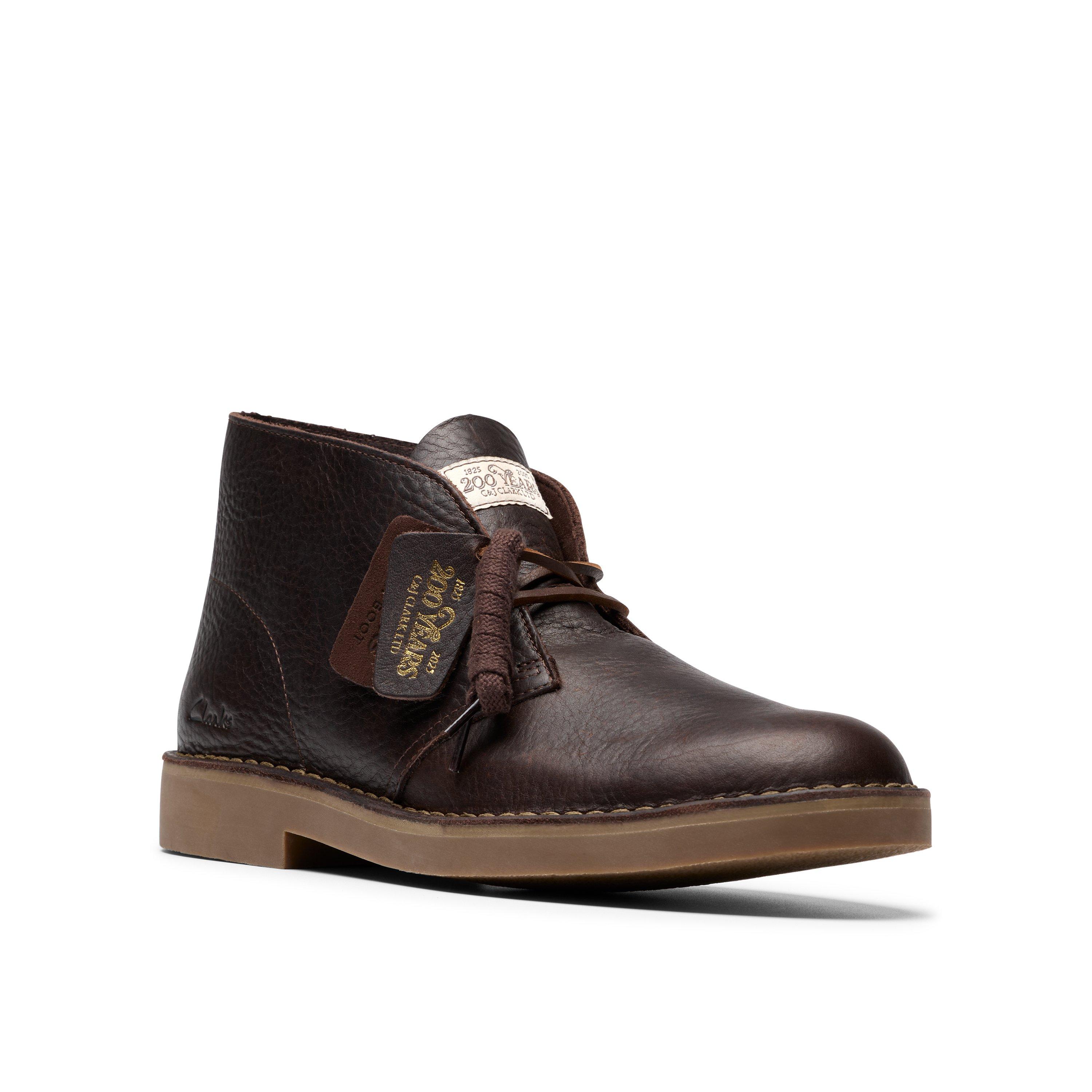 Dark Brown Lea - Clarks - Men's Evo Desert Boots - 4