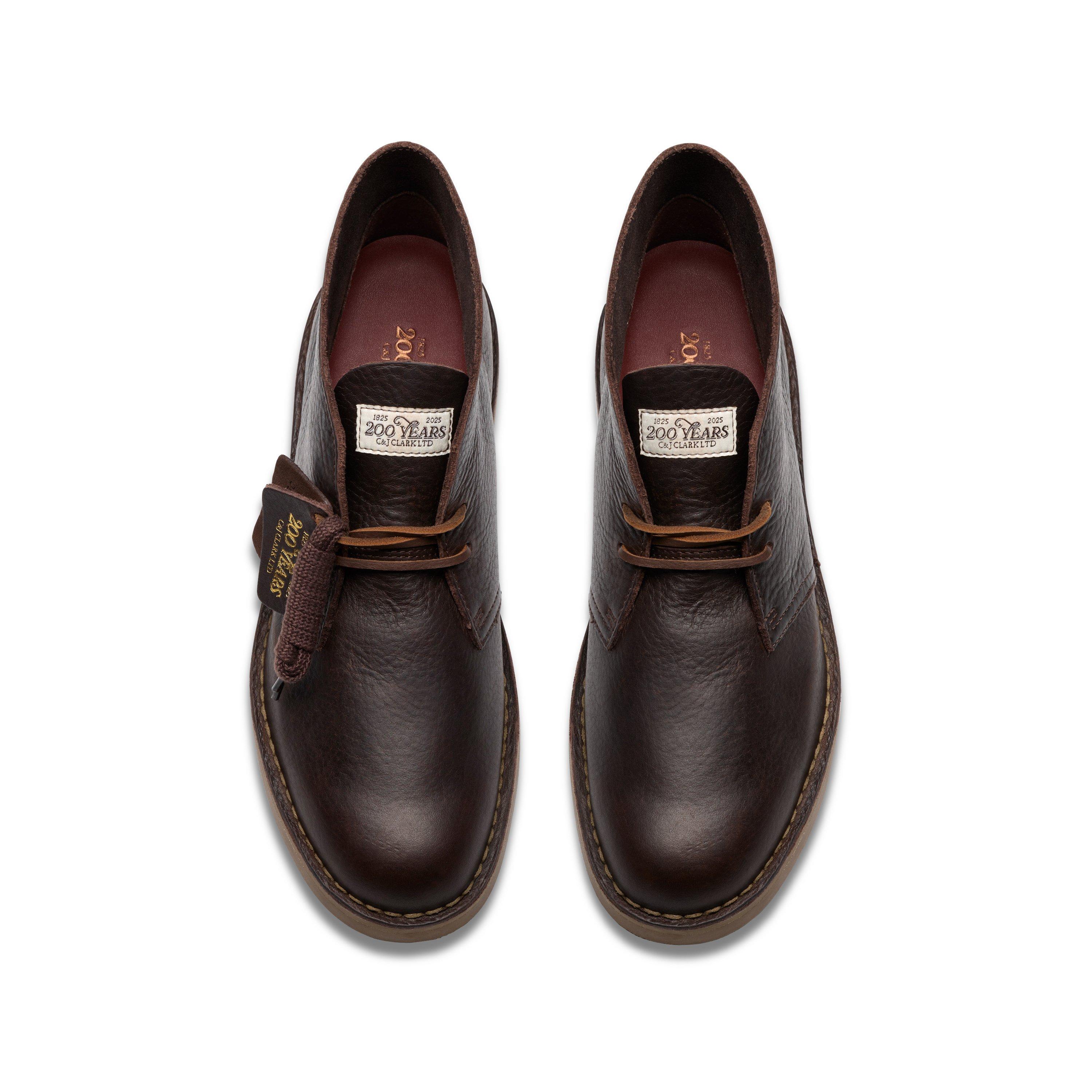 Dark Brown Lea - Clarks - Men's Evo Desert Boots - 6