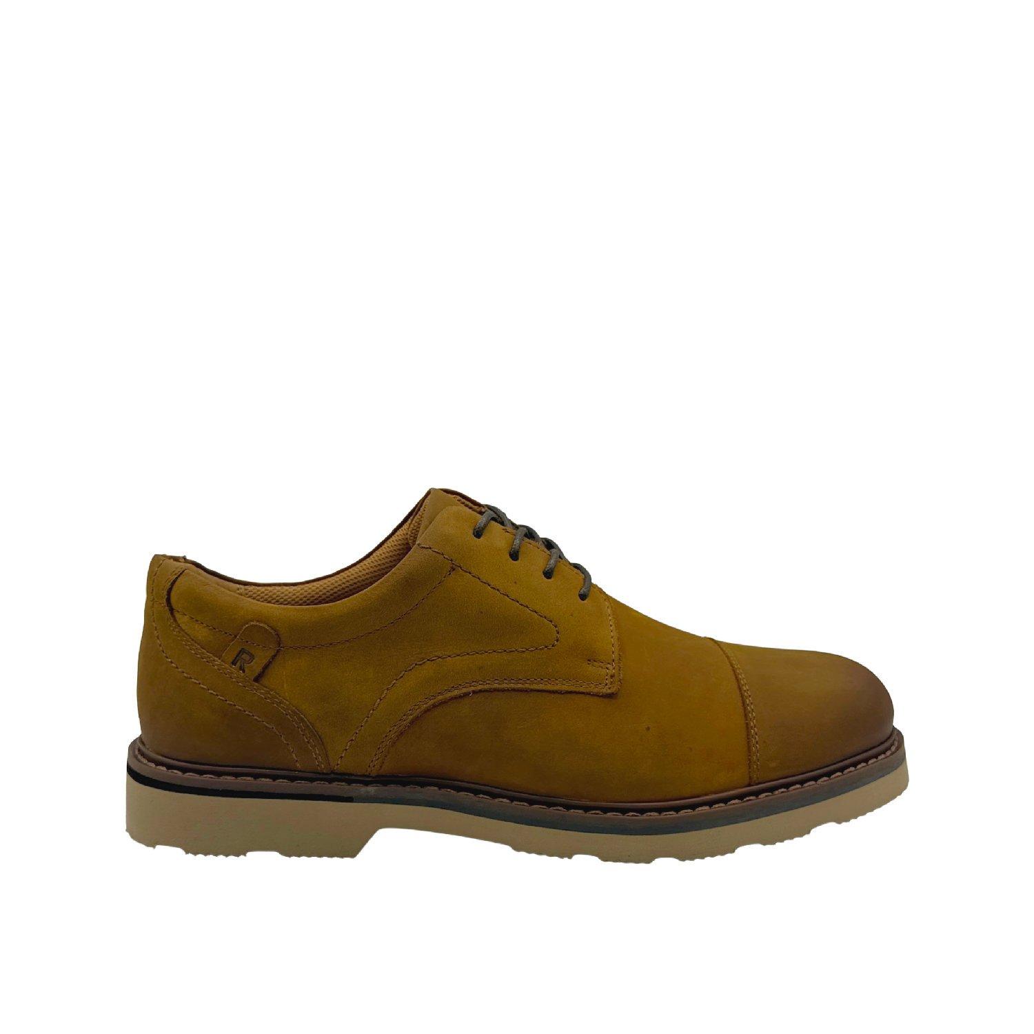 TAN - Rockport - Men's Charlee Toe Cap Derby Shoes - 1
