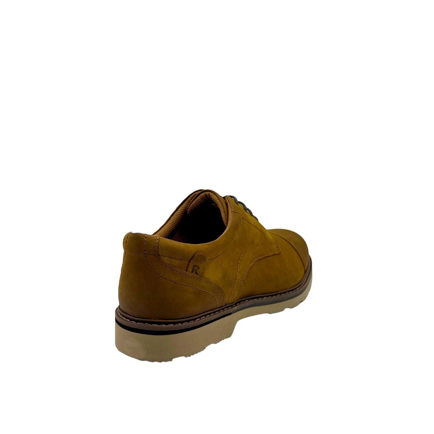 TAN - Rockport - Men's Charlee Toe Cap Derby Shoes - 3