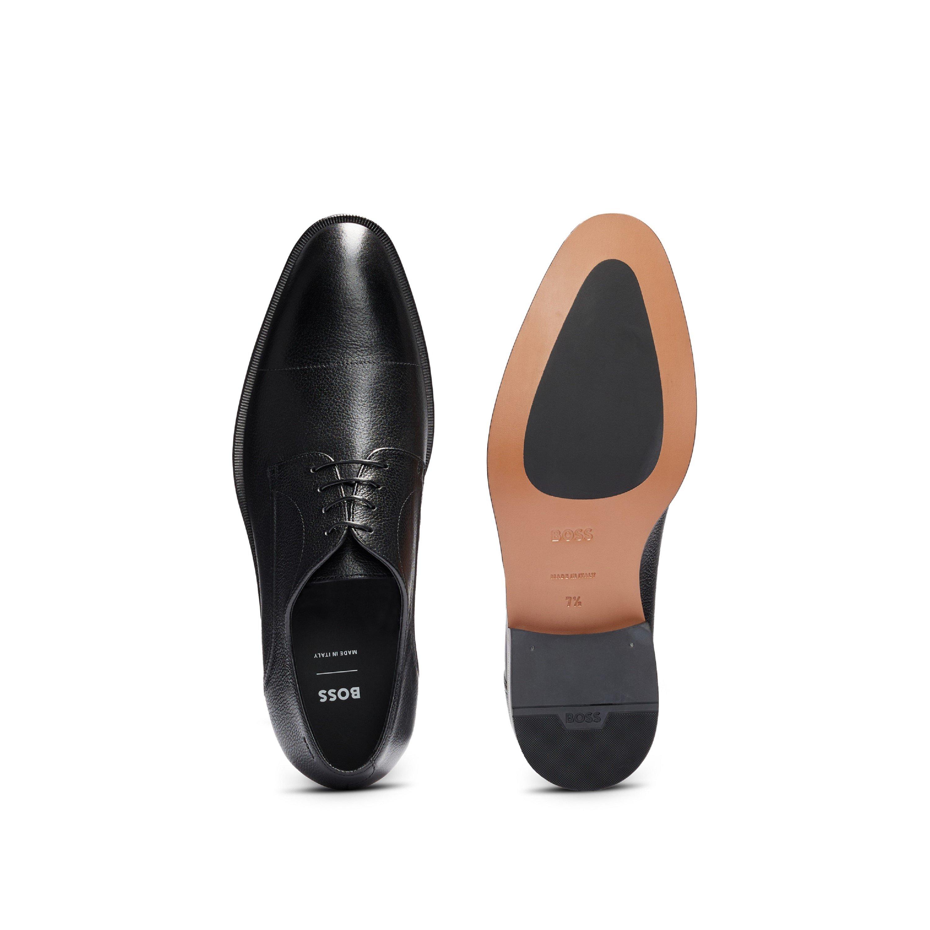 Black - Boss - Men's Derrek Grlt Derby Shoes - 4