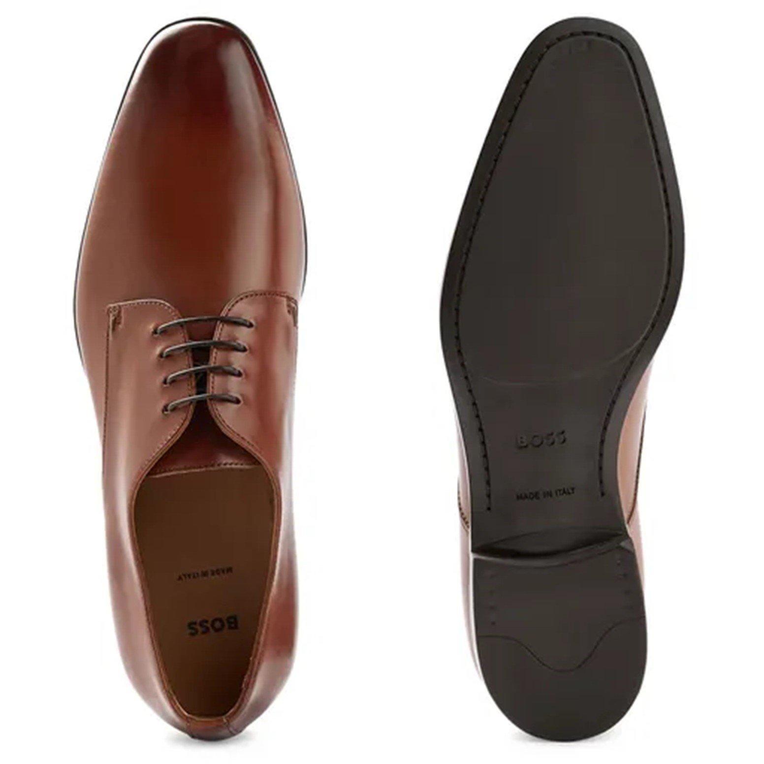 Medium Brown - Boss - Men's Kensington Derby Shoes - 4