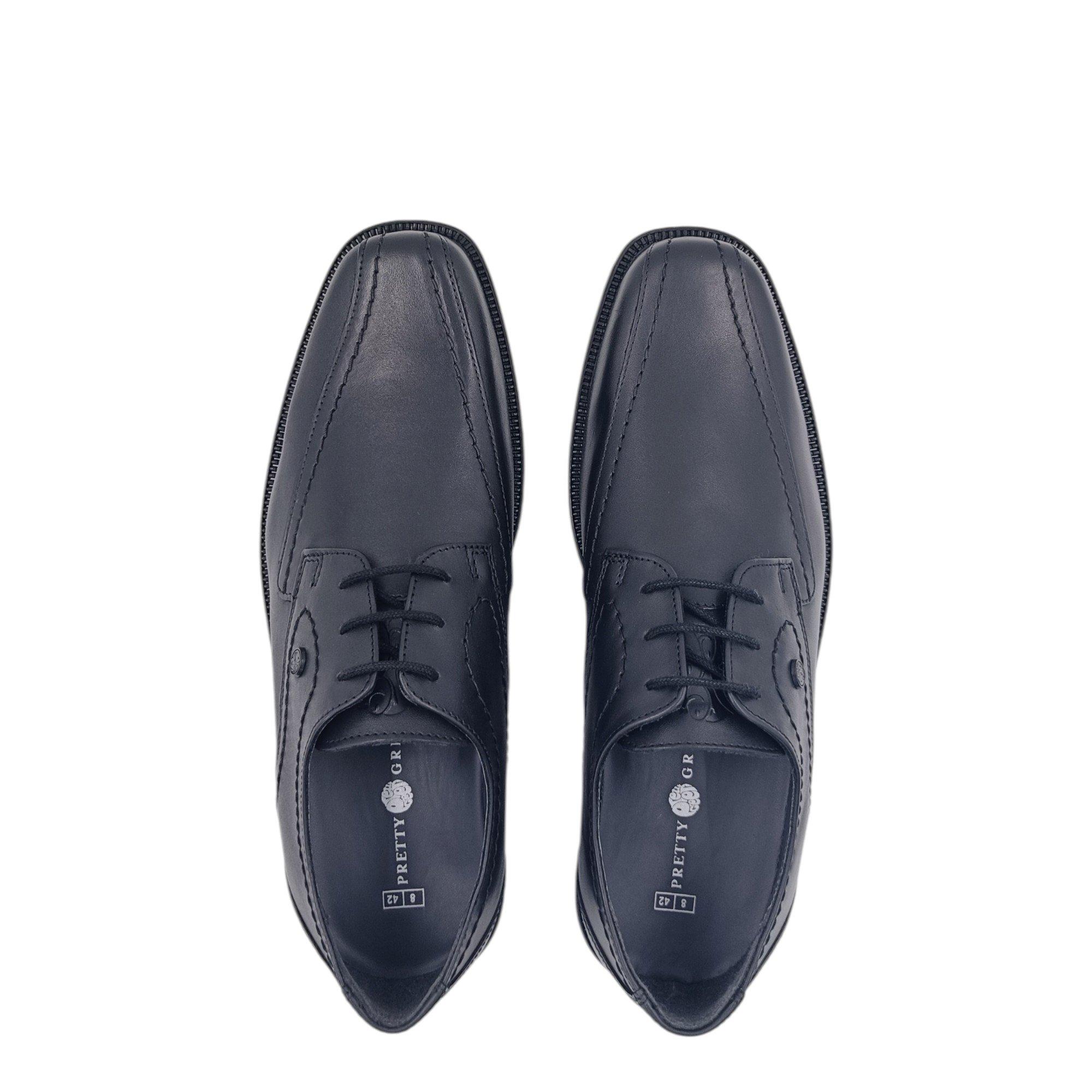 Schwarz - Pretty Green - Glinton Lace Moc Toe Formal Shoes - 5