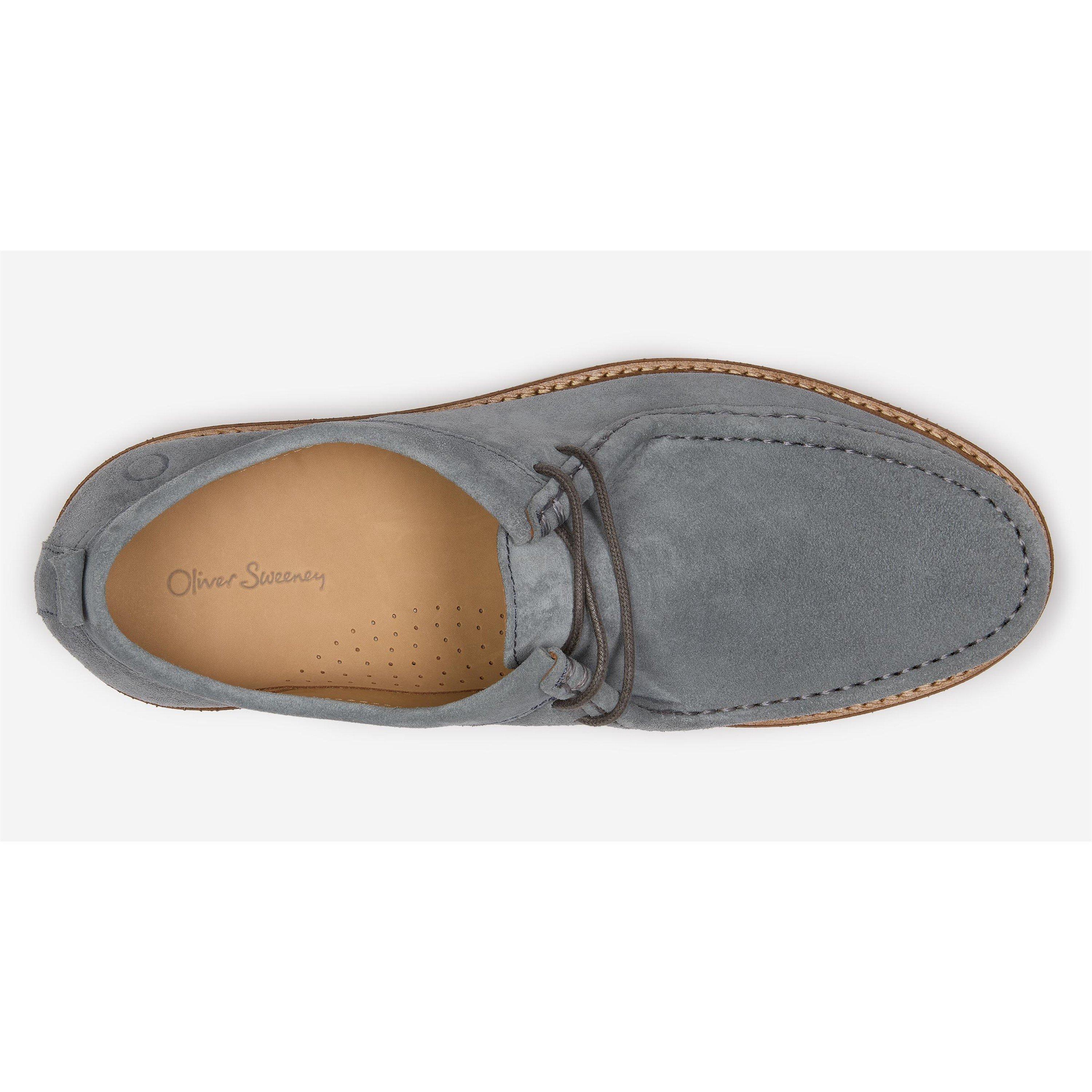 Slate - Oliver Sweeney - Men's Mirana Suede Moc Toe Formal Shoes - 5