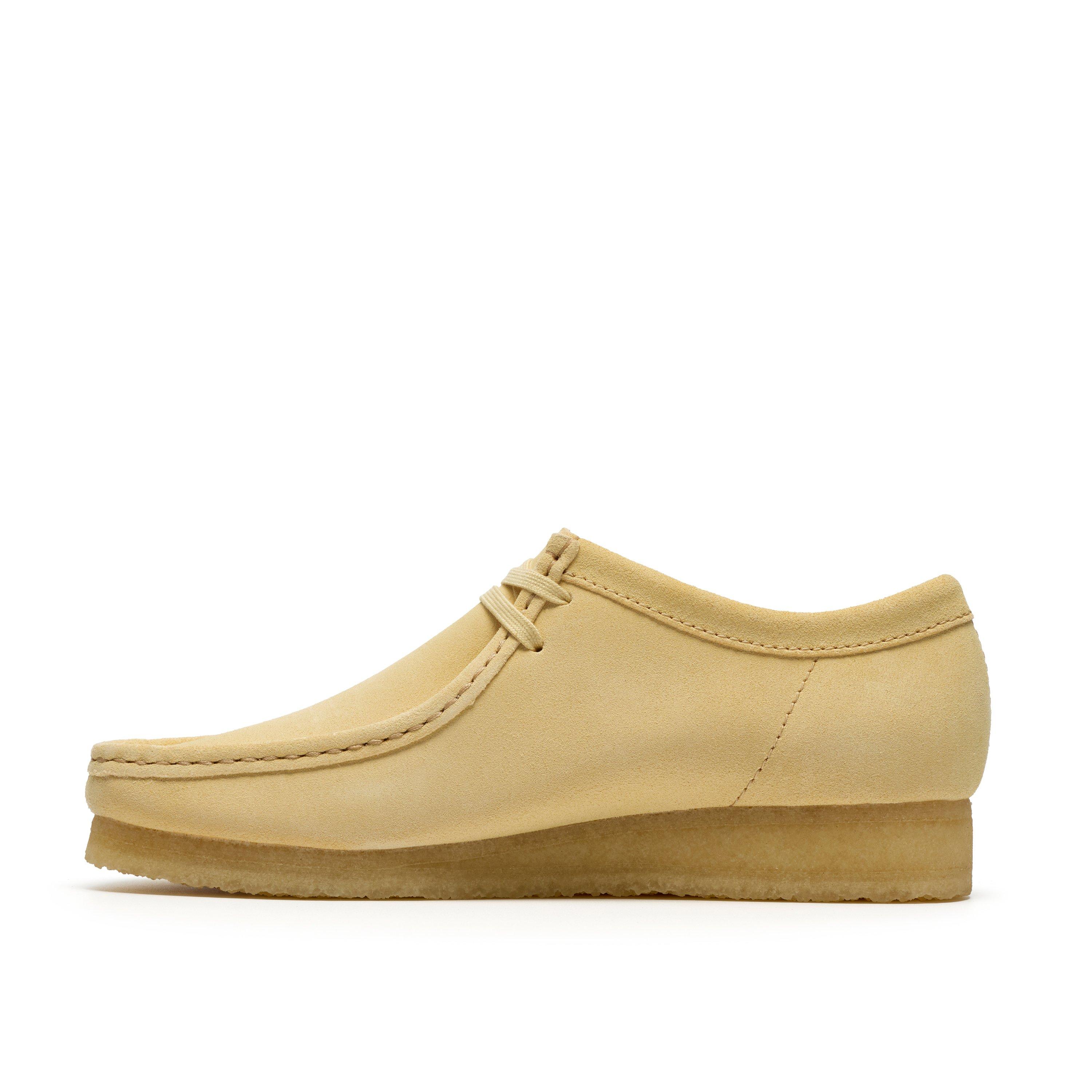 Pale Yellow Sde - Clarks Originals - Men's Wallabee Moc Toe Formal Shoes - 2