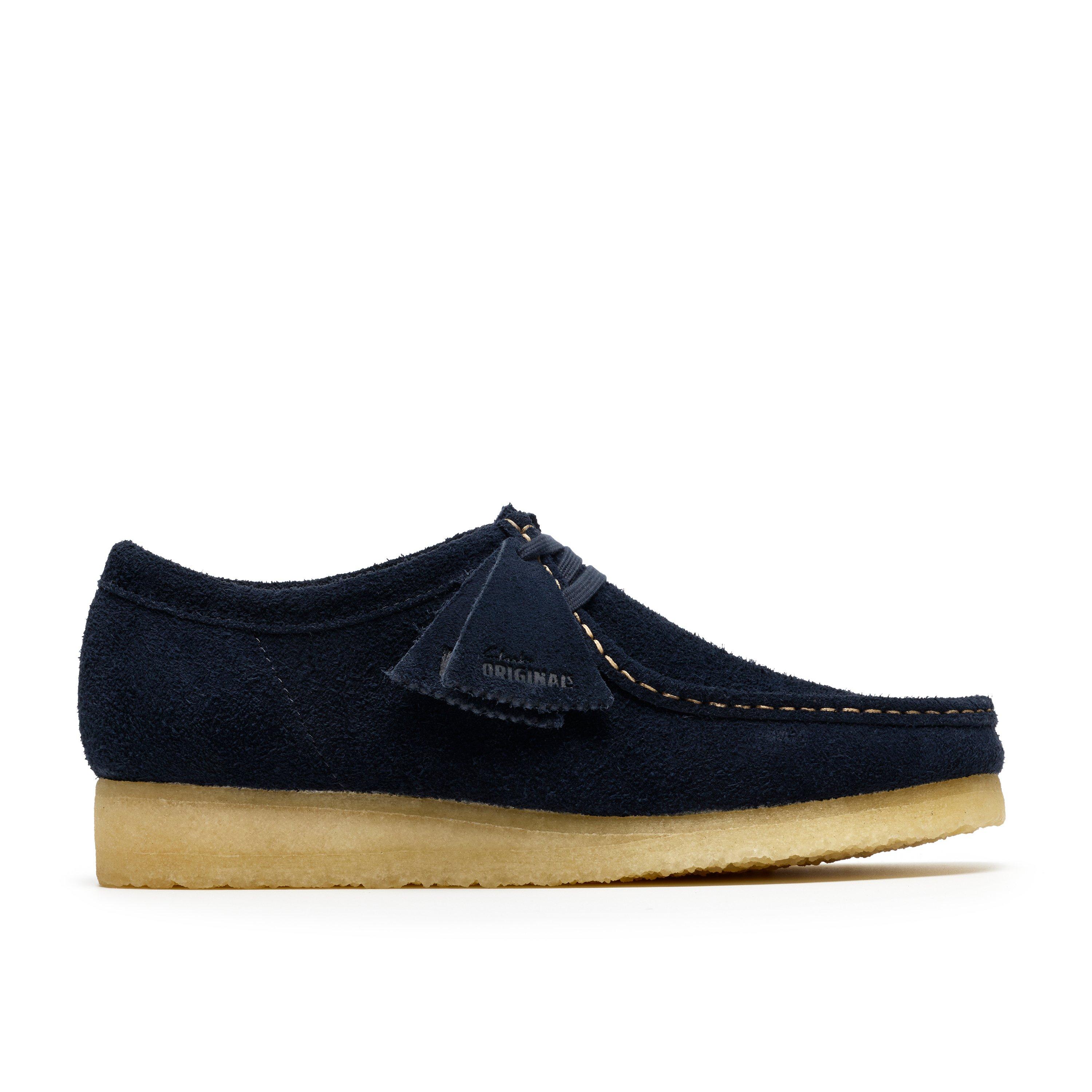 Clarks Originals Men's Wallabee Moc Toe Formal Shoes - Navy - Size 9 (43)