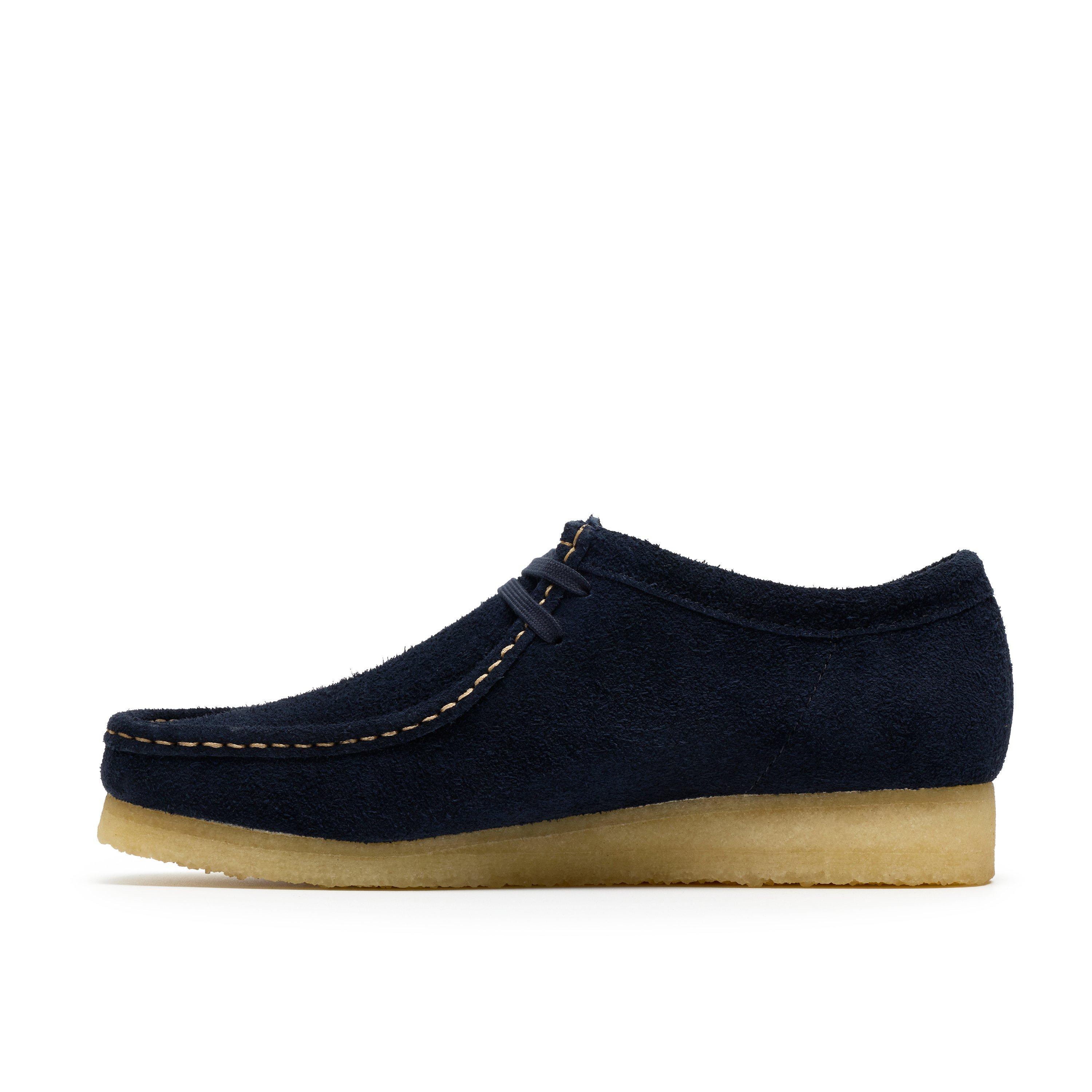 Navy - Clarks Originals - Mens Wallabee Shoes - 2