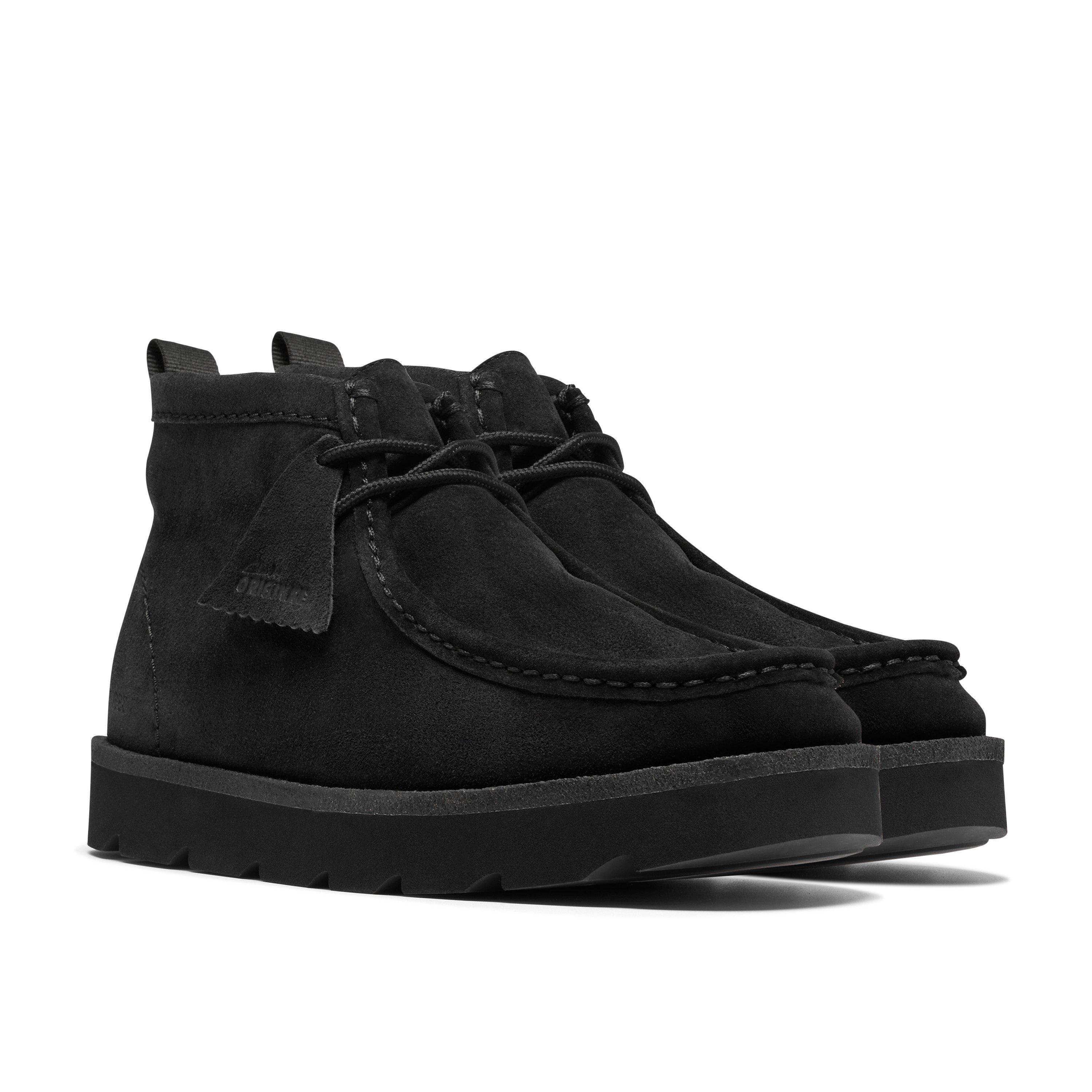Black Suede - Clarks Originals - Men's Meare Walla Suede Chukka Boots - 4