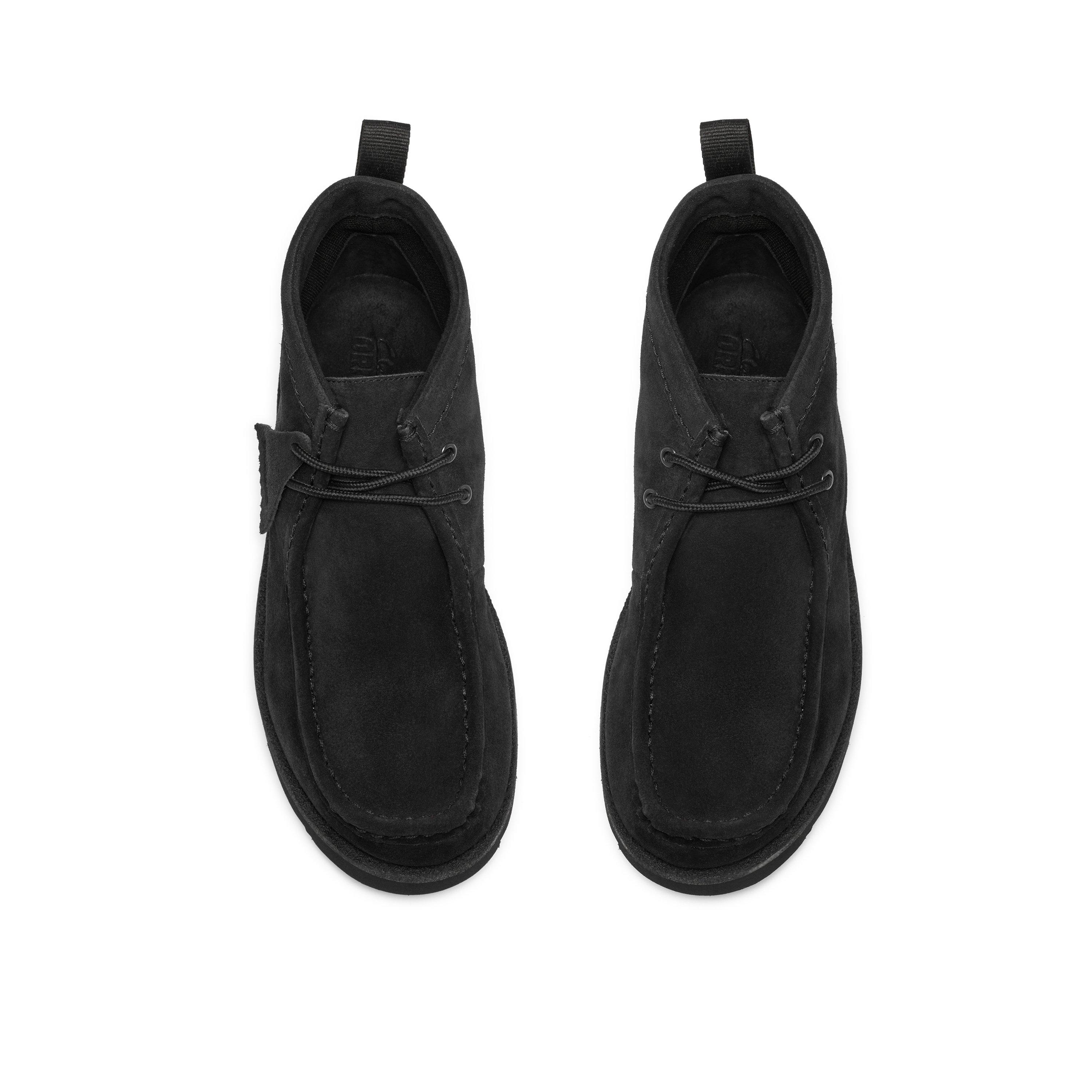 Black Suede - Clarks Originals - Men's Meare Walla Suede Chukka Boots - 6