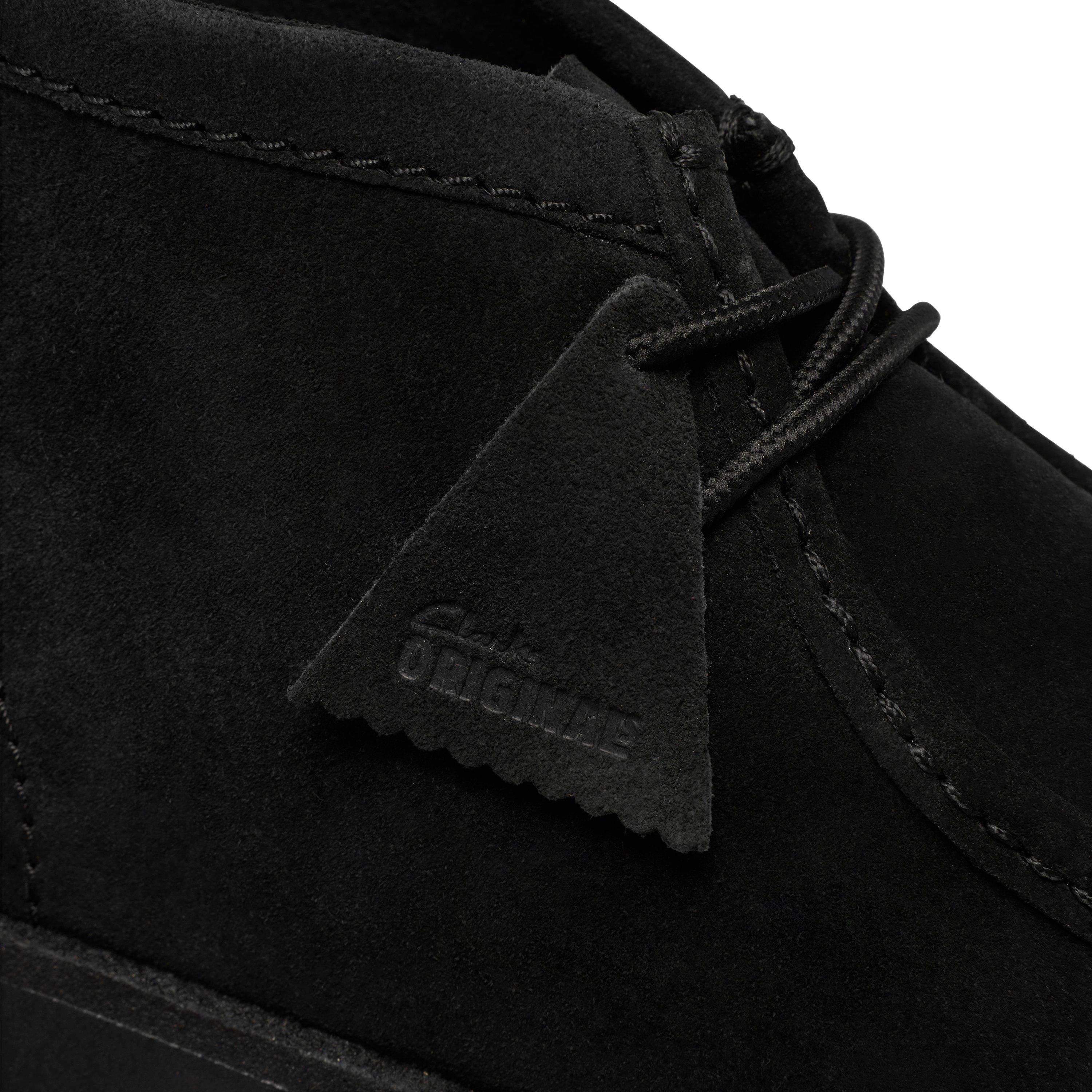 Black Suede - Clarks Originals - Men's Meare Walla Suede Chukka Boots - 8