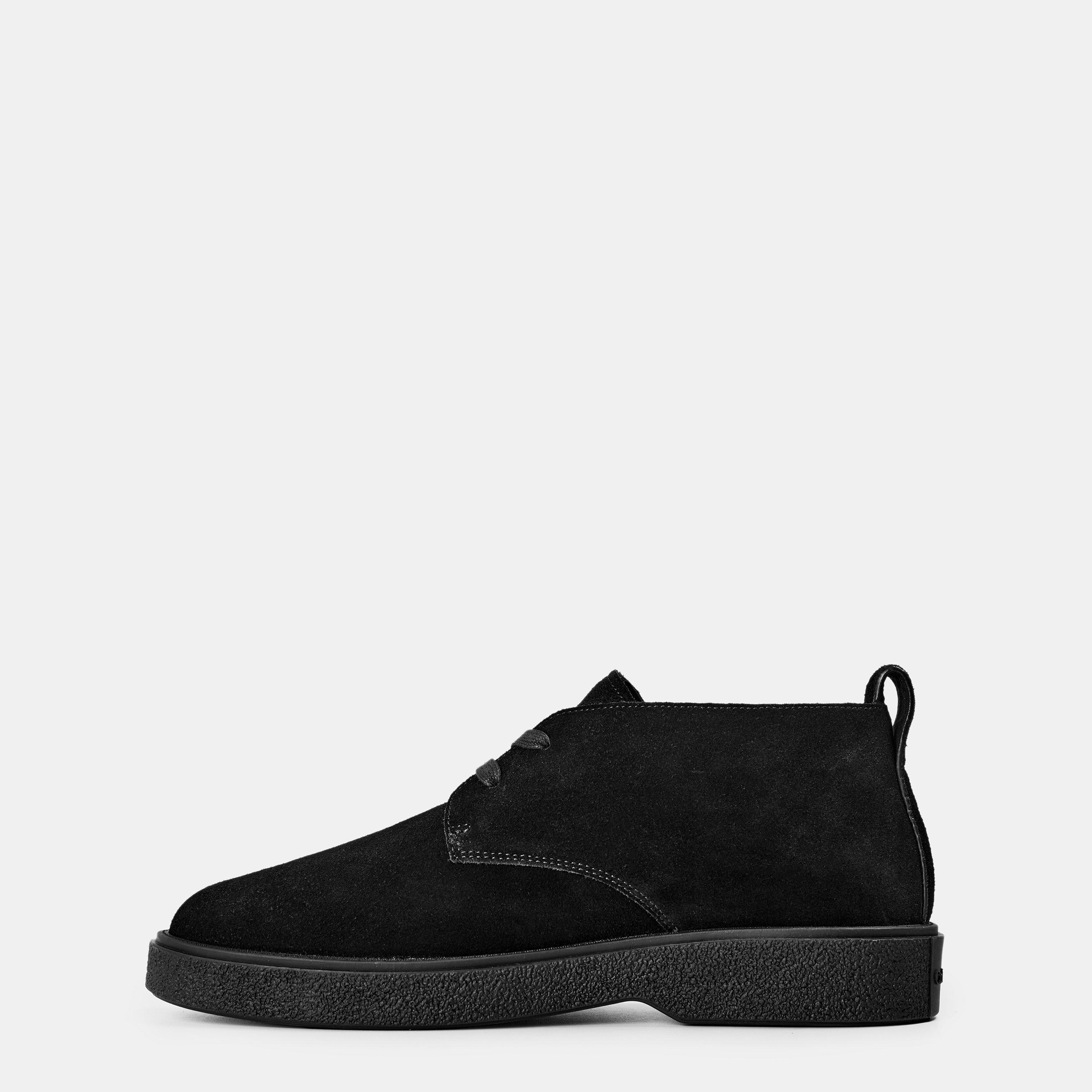 Triple Black - Calvin Klein - Men's Suede Desert Boots - 2