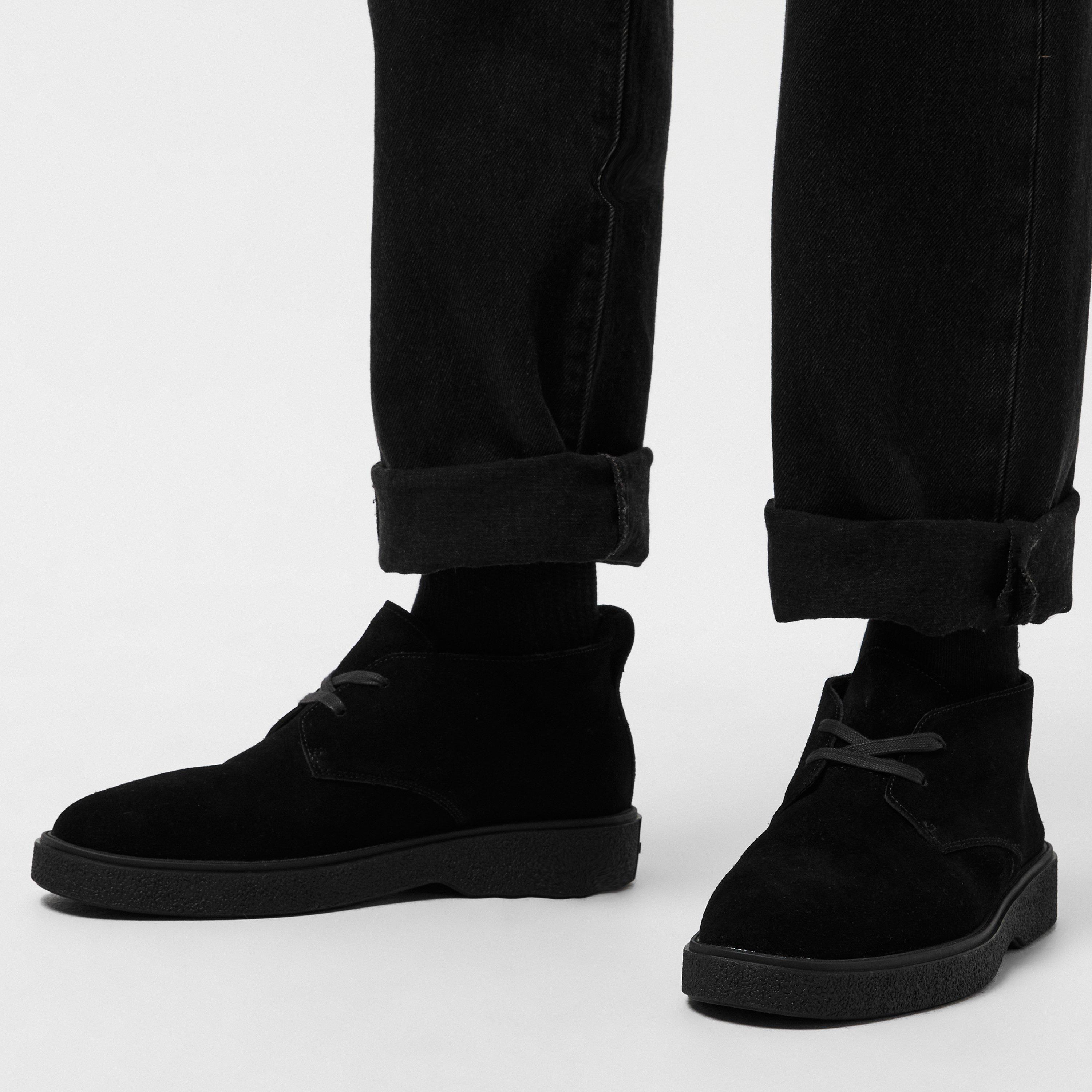 Triple Black - Calvin Klein - Men's Suede Desert Boots - 3