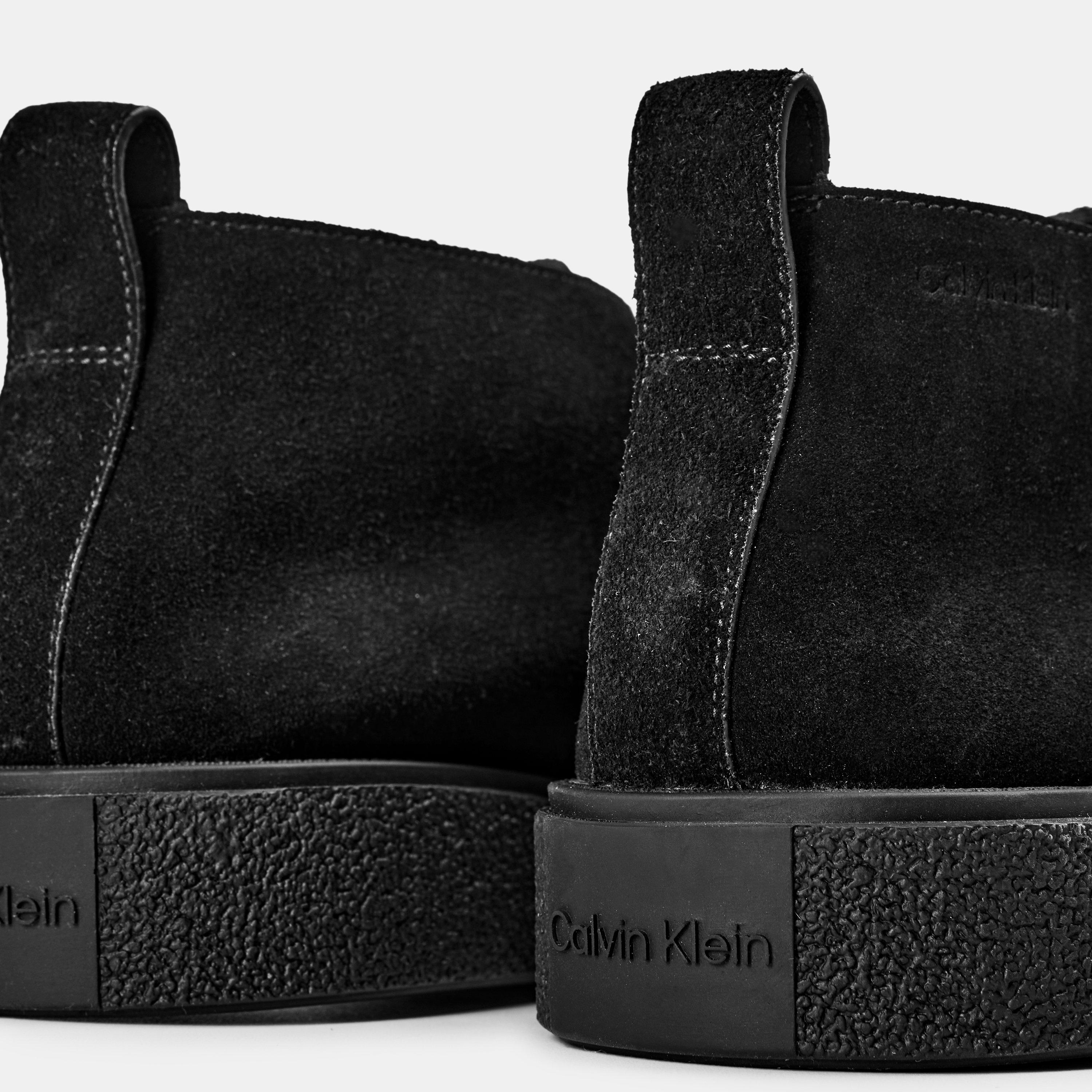 Triple Black - Calvin Klein - Men's Suede Desert Boots - 4