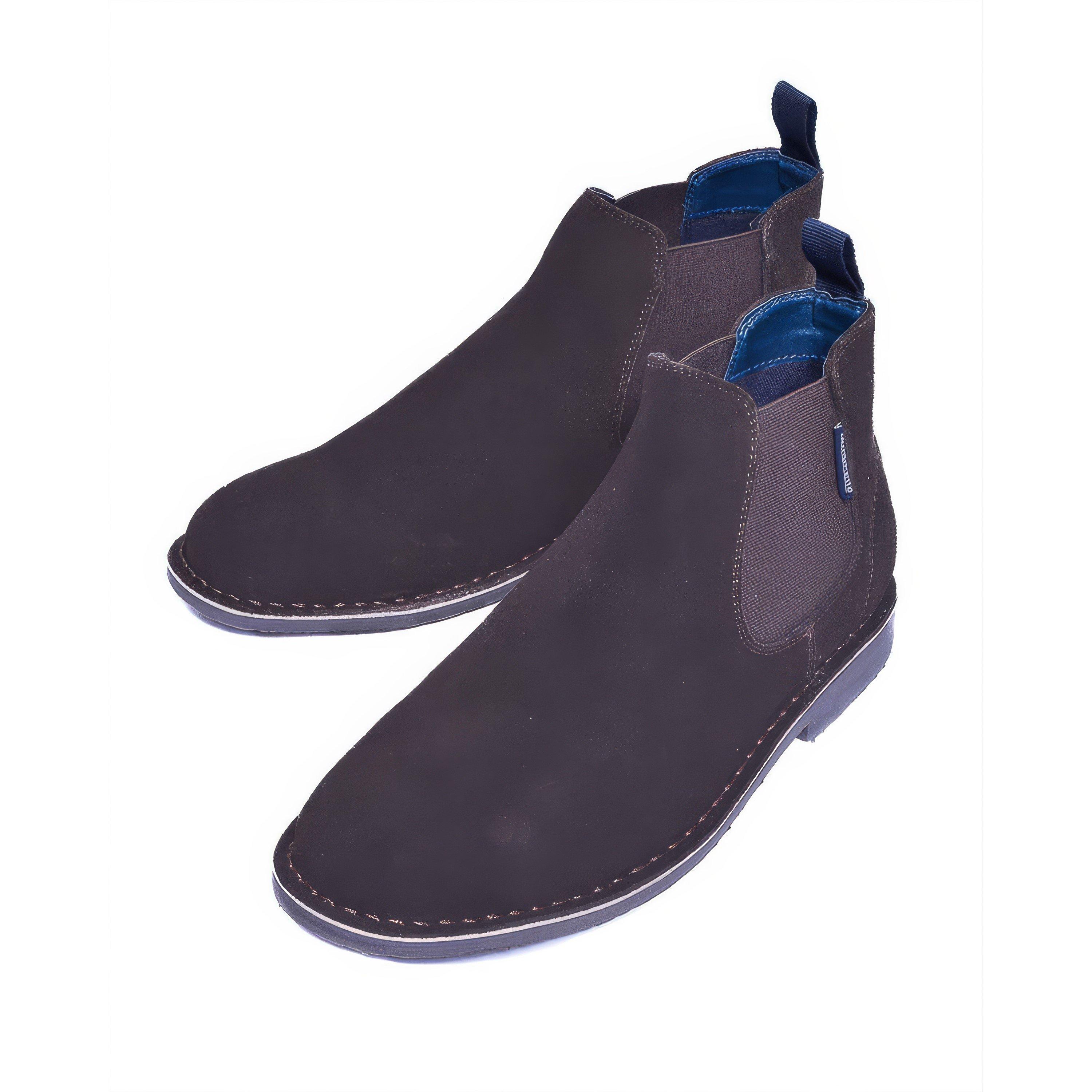 Donkerbruin - Lambretta - Men's Suede Chelsea Boot - 1