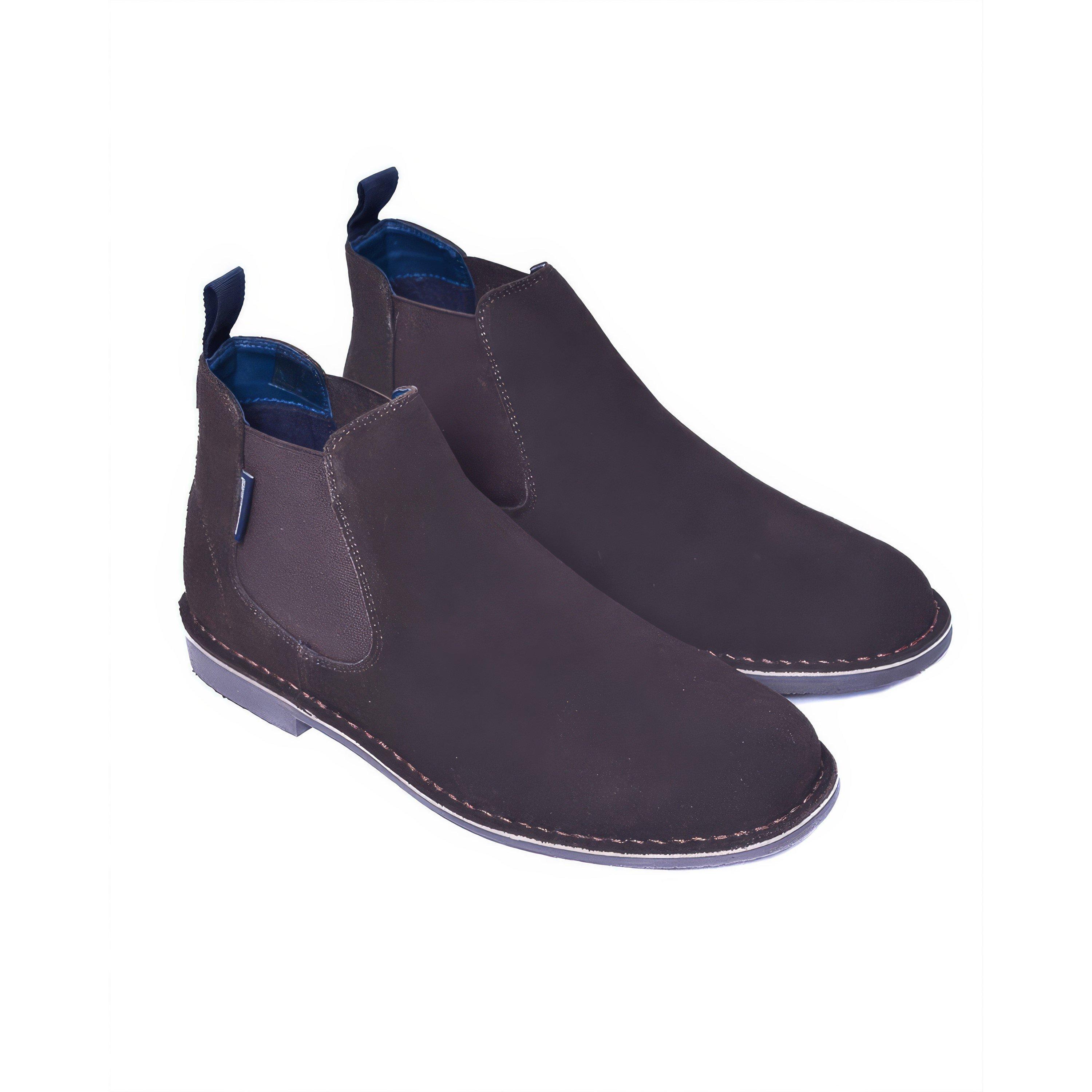 Donkerbruin - Lambretta - Men's Suede Chelsea Boot - 2