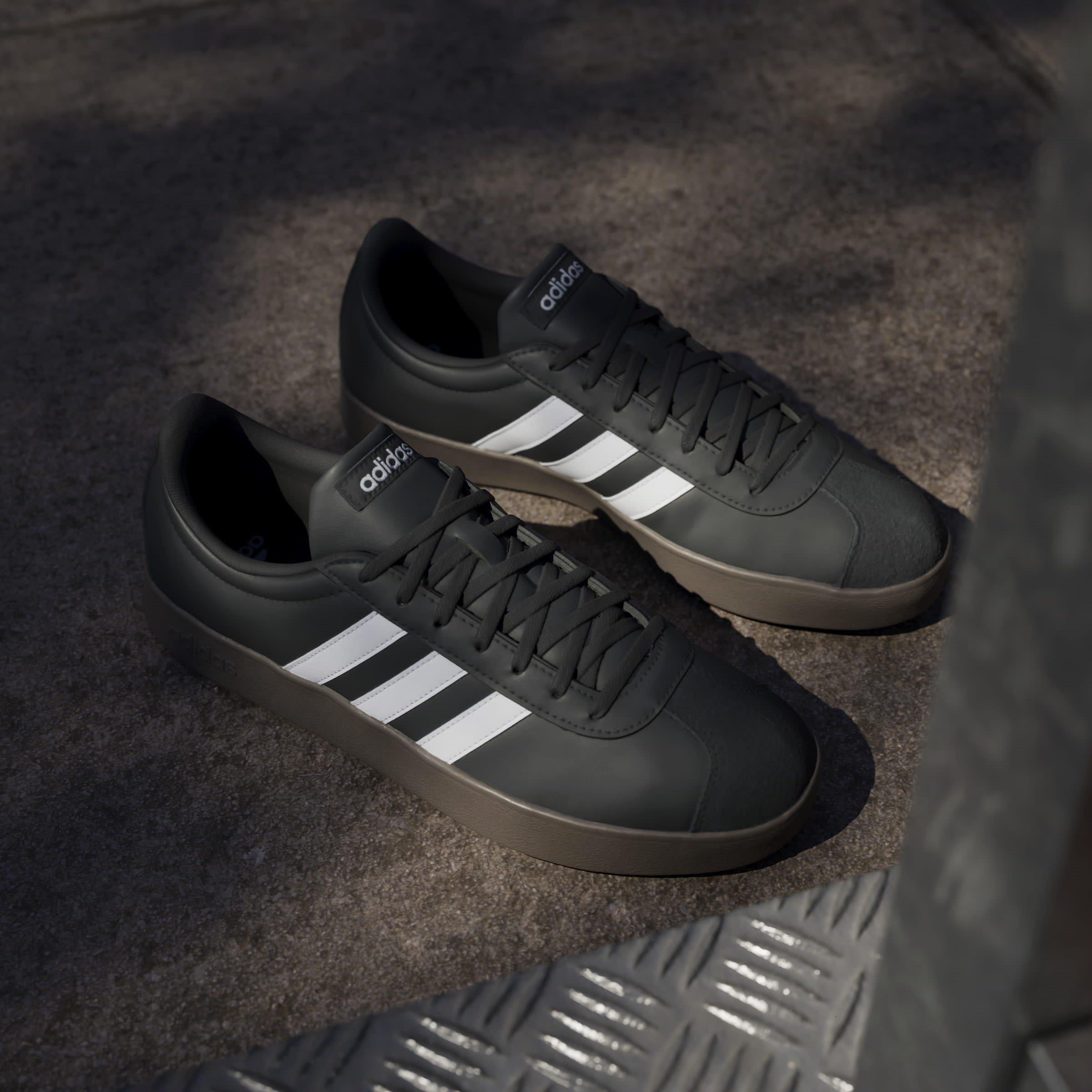 Black/White/Blk - adidas - VL Court Base Mens Shoes - 11