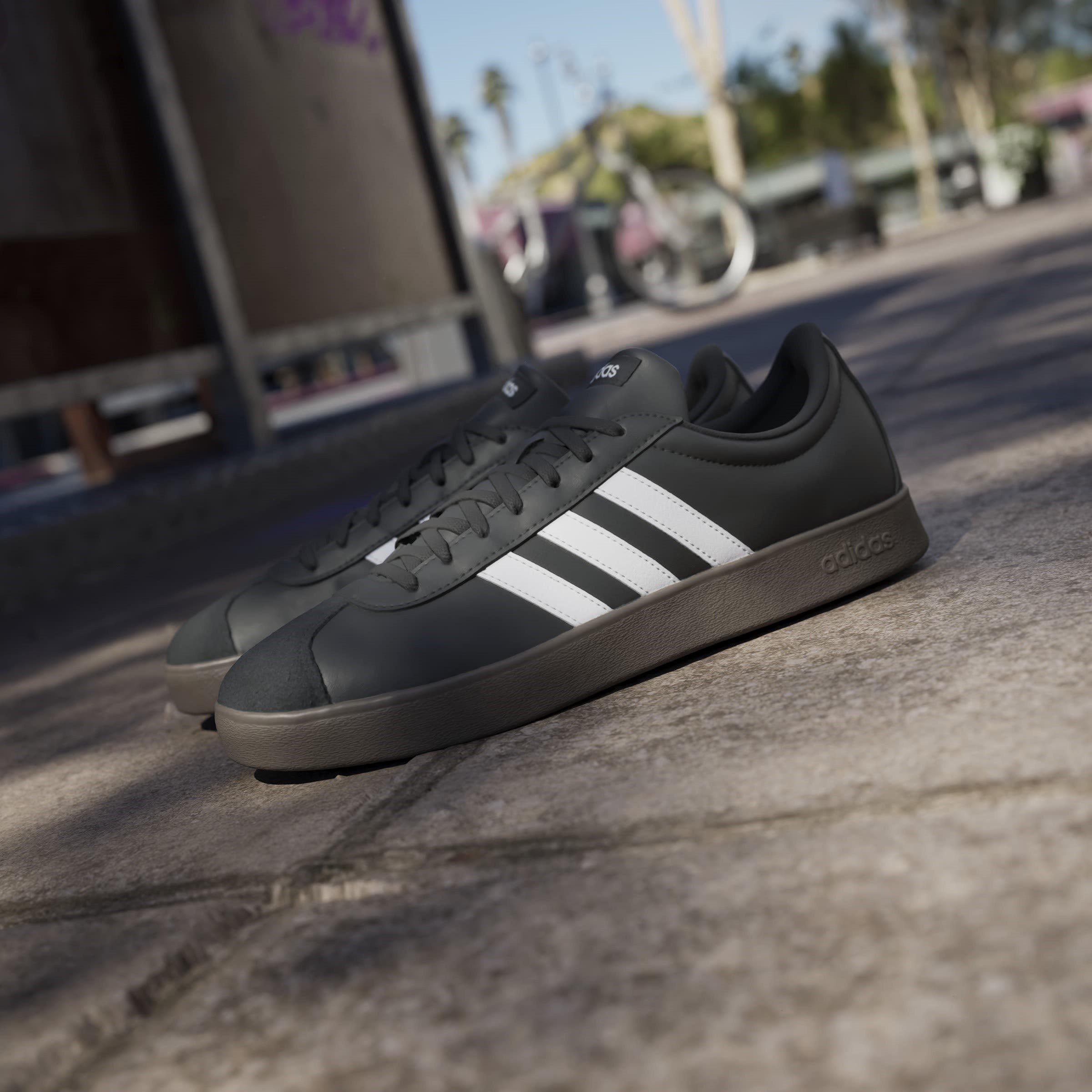 Black/White/Blk - adidas - VL Court Base Mens Shoes - 14