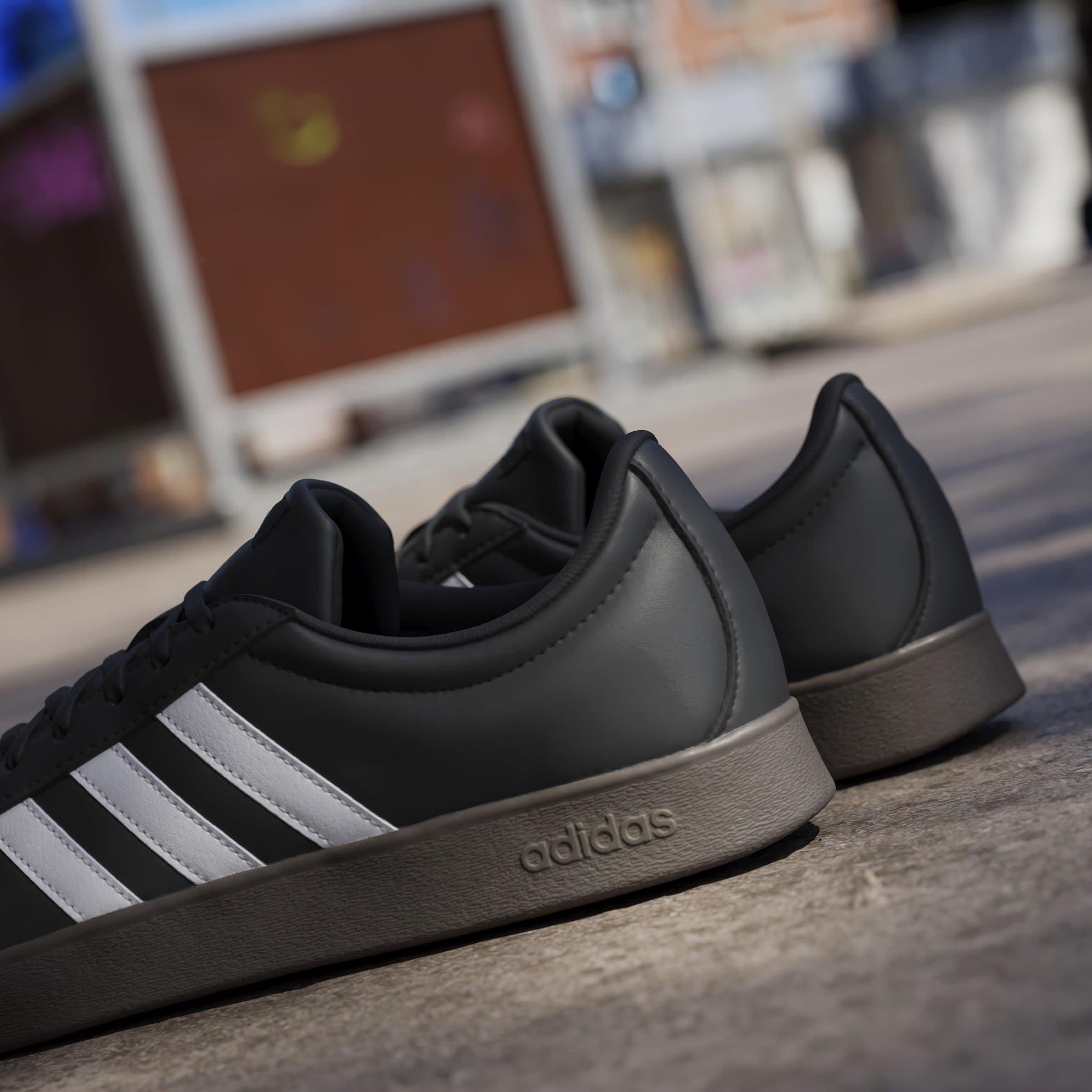 Black/White/Blk - adidas - VL Court Base Mens Shoes - 15