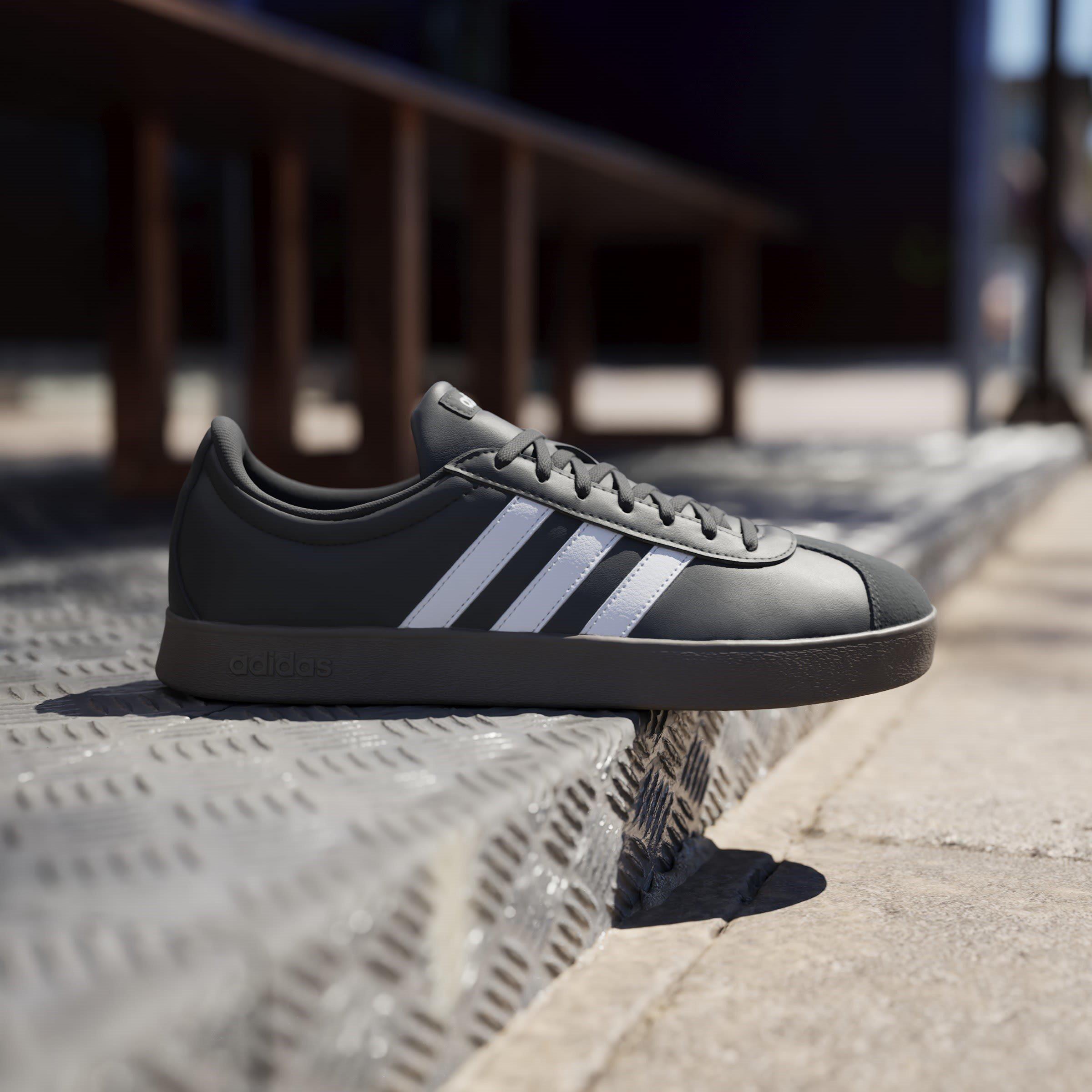 Black/White/Blk - adidas - VL Court Base Mens Shoes - 9
