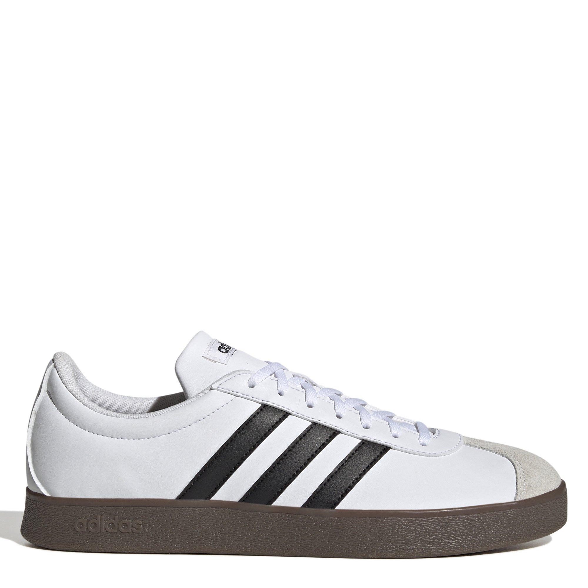 Wht/Blk/Greyone - adidas - VL Court Base Mens Shoes - 1