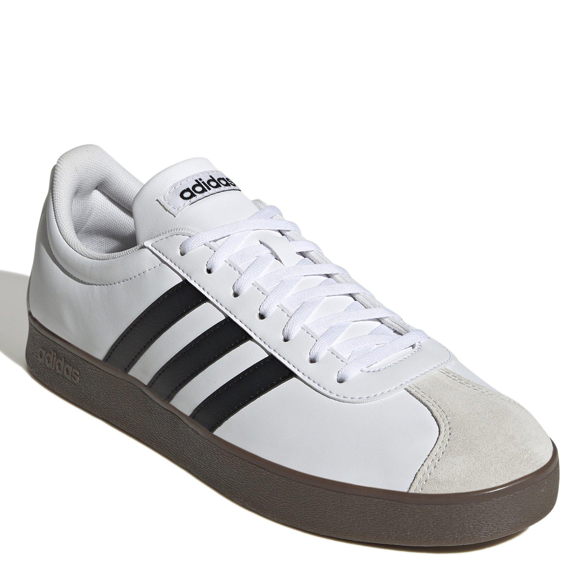 Wht/Blk/Greyone - adidas - VL Court Base Mens Shoes - 5