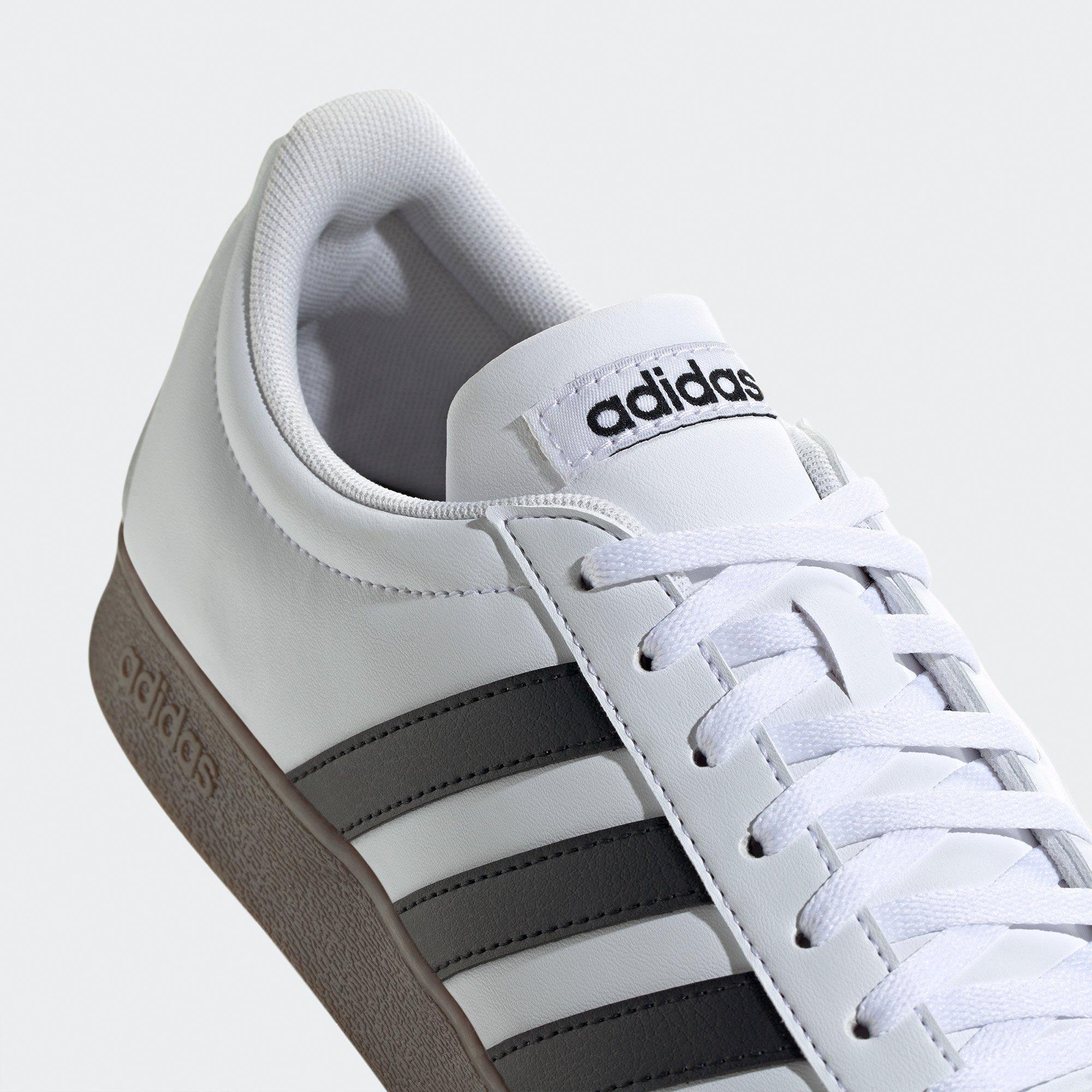 Wht/Blk/Greyone - adidas - VL Court Base Mens Shoes - 8