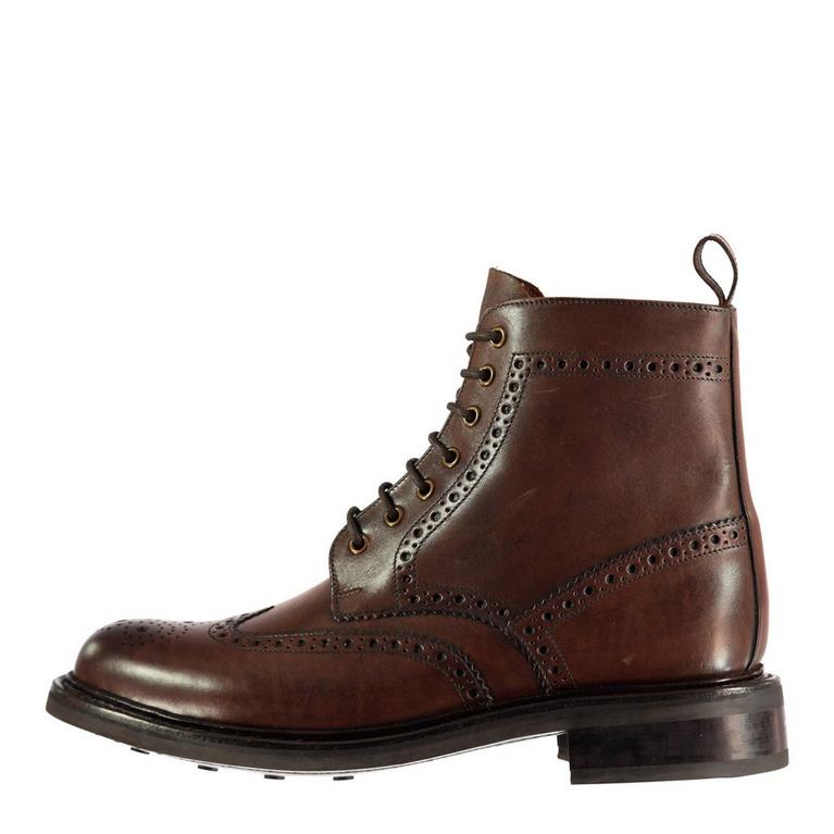 Marron - Firetrap - Firetrap Martens Black 1460 Leather Boots - 1