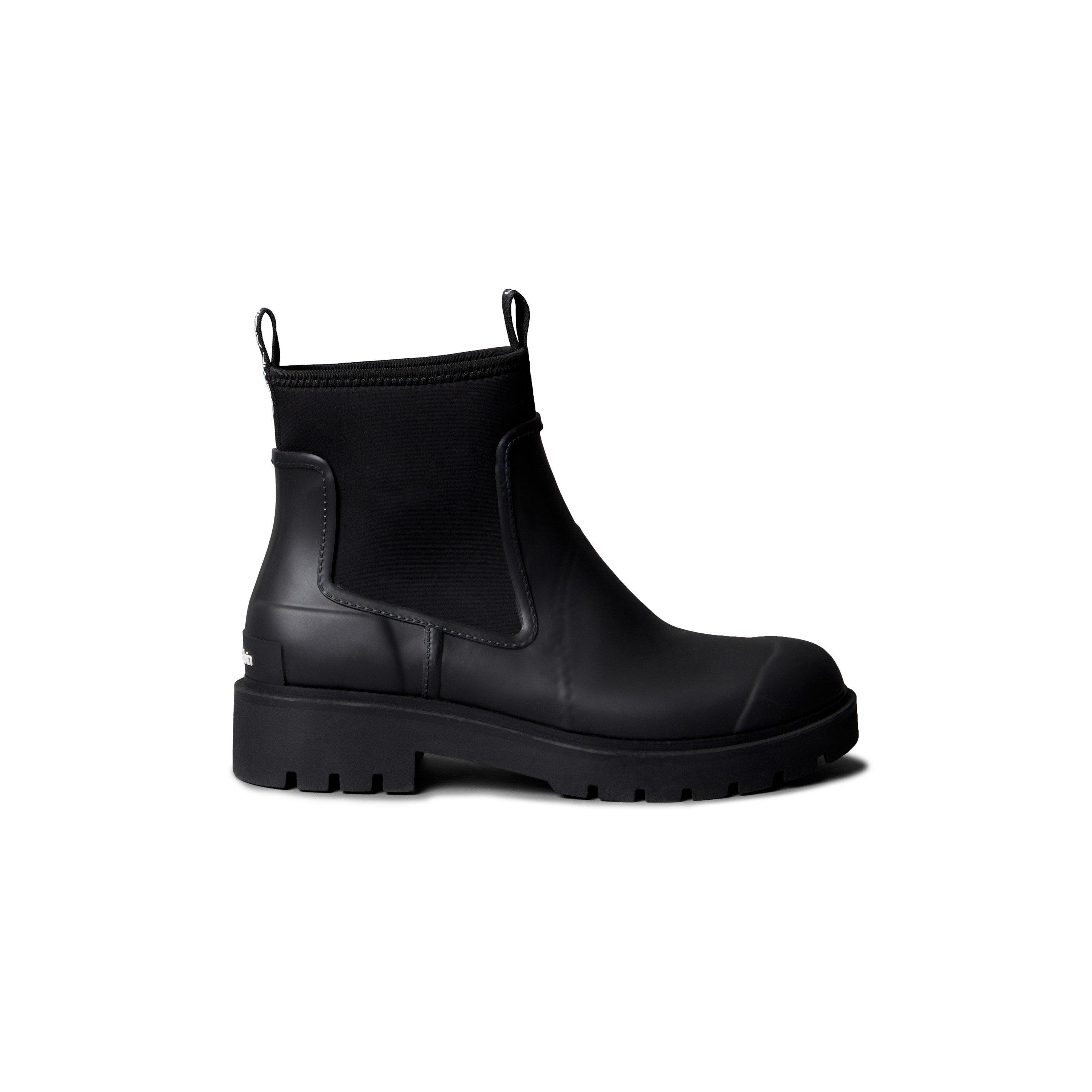 Calvin Klein Men's Elastic Side Panel Chelsea Boots - Triple Black - 10 (44)