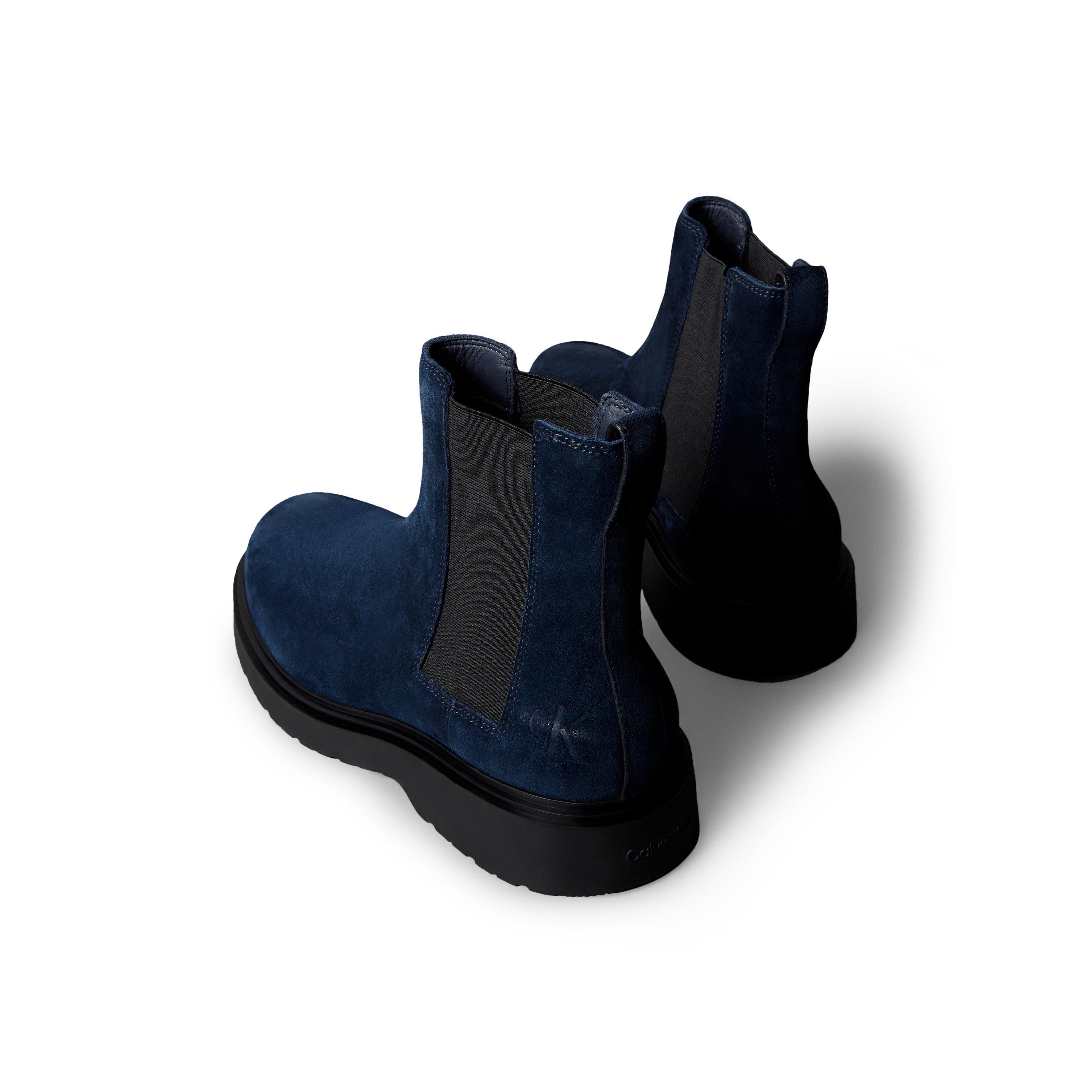 Universe Blue - Calvin Klein - Men's Suede Chelsea Boots - 3
