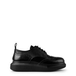 Alexander McQueen Logo Print Derby Shoes