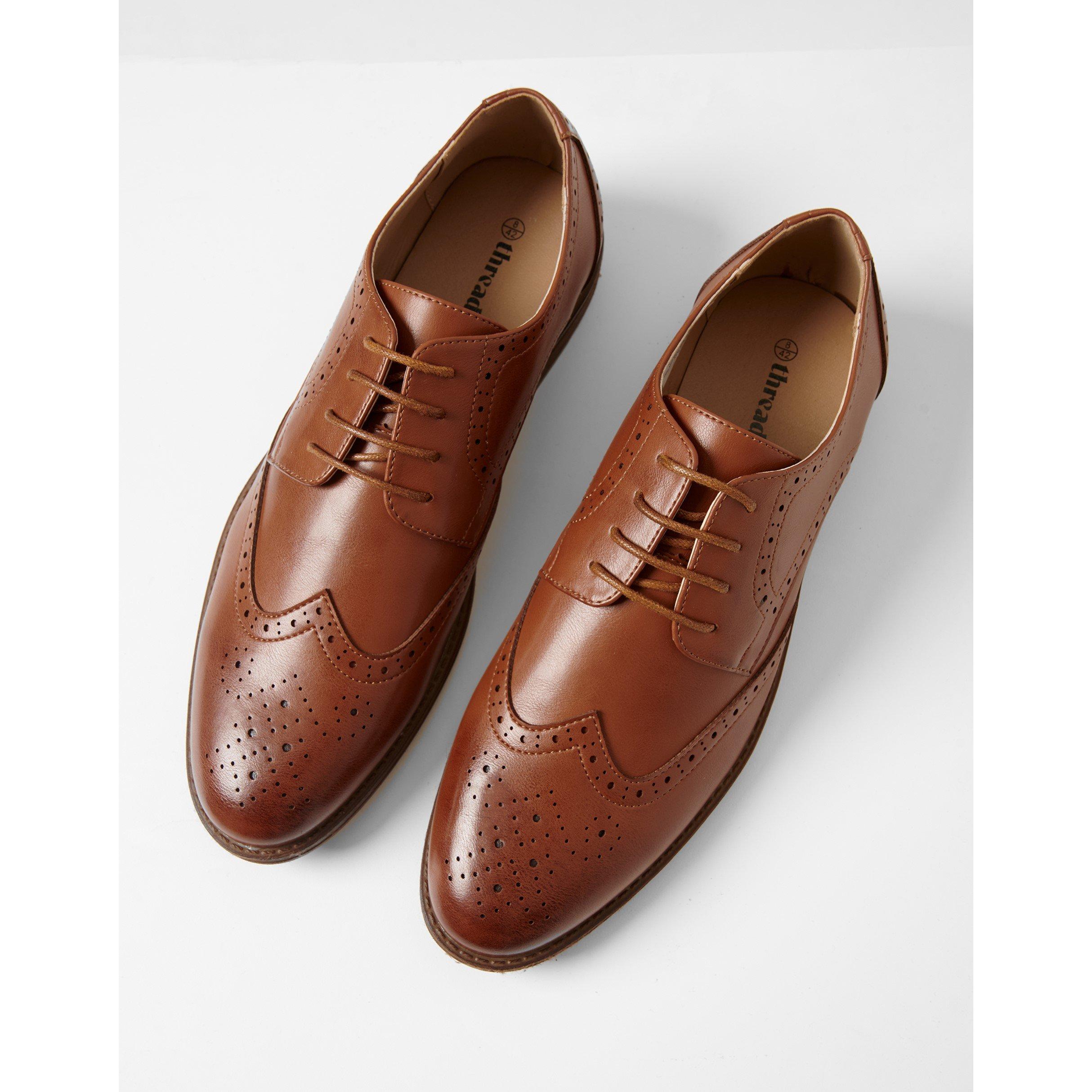 Tan - Threadbare - Men's Apollonia Derby Shoes - 3