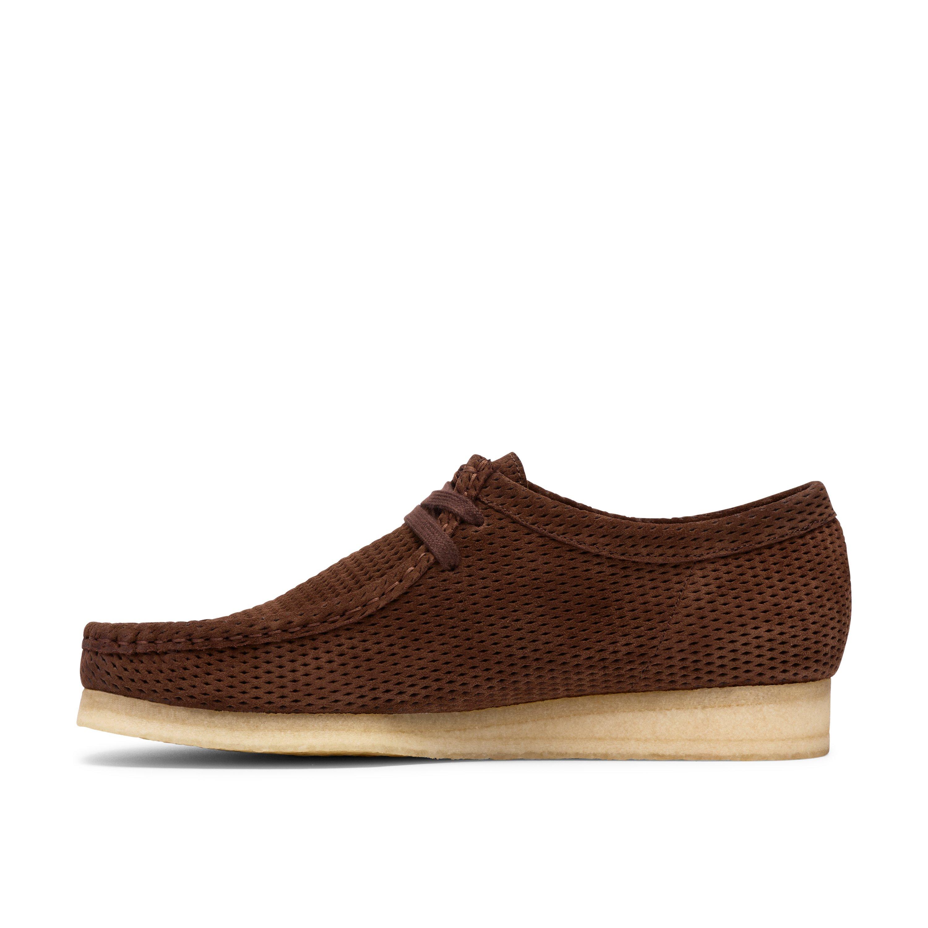 Dark Brown Sde - Clarks Originals - Clarks Wallabee Perf Sn63 - 3