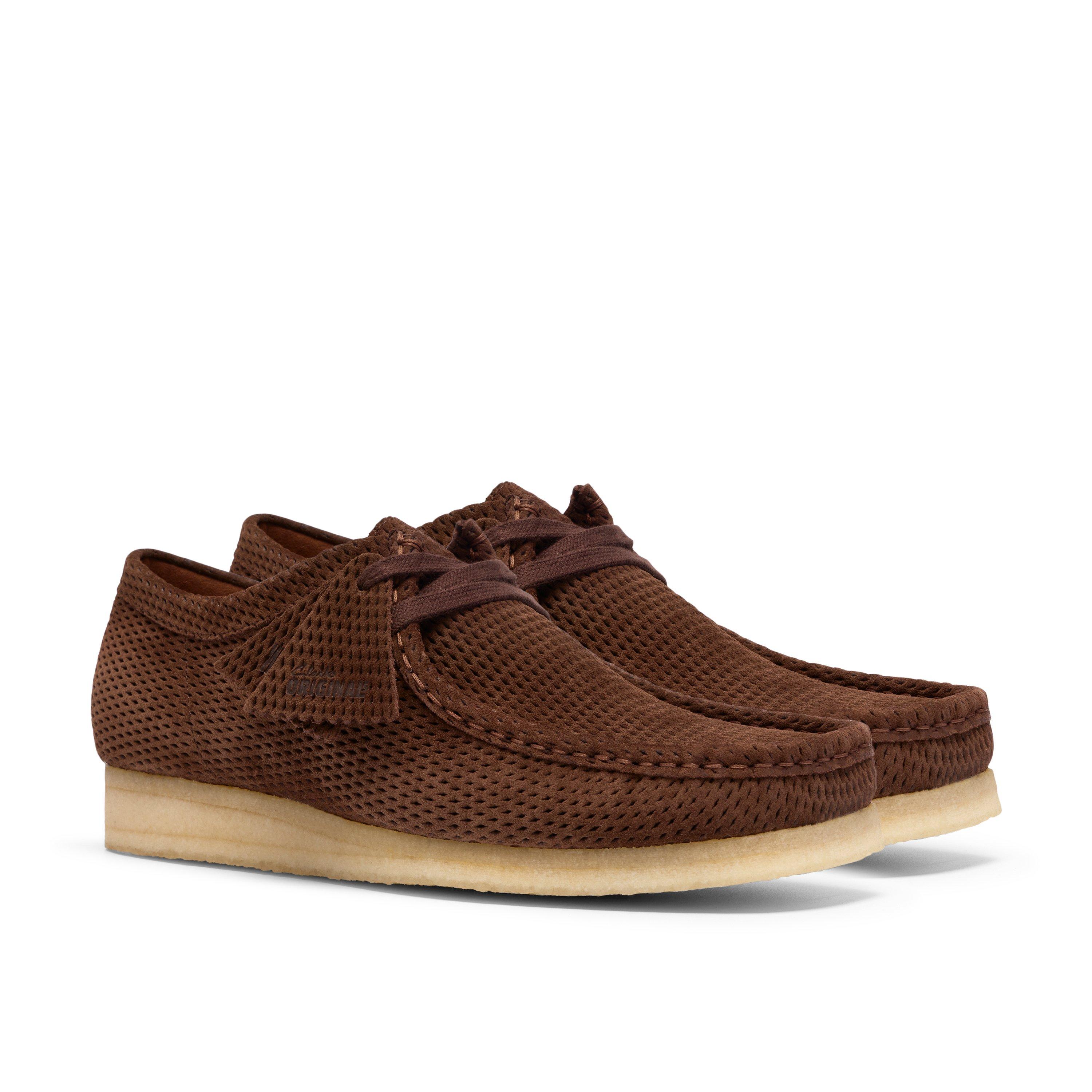 Dark Brown Sde - Clarks Originals - Clarks Wallabee Perf Sn63 - 4