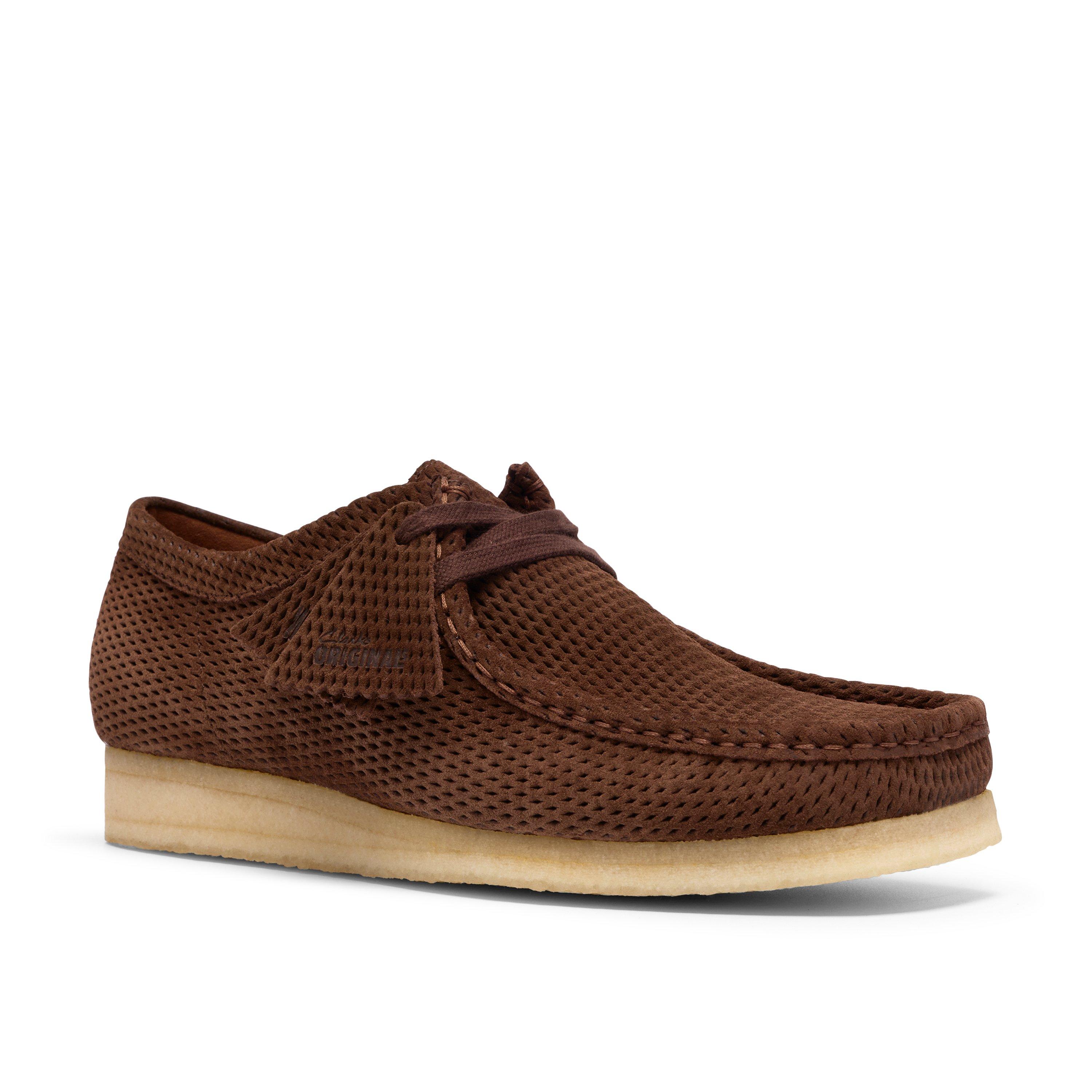 Dark Brown Sde - Clarks Originals - Clarks Wallabee Perf Sn63 - 7