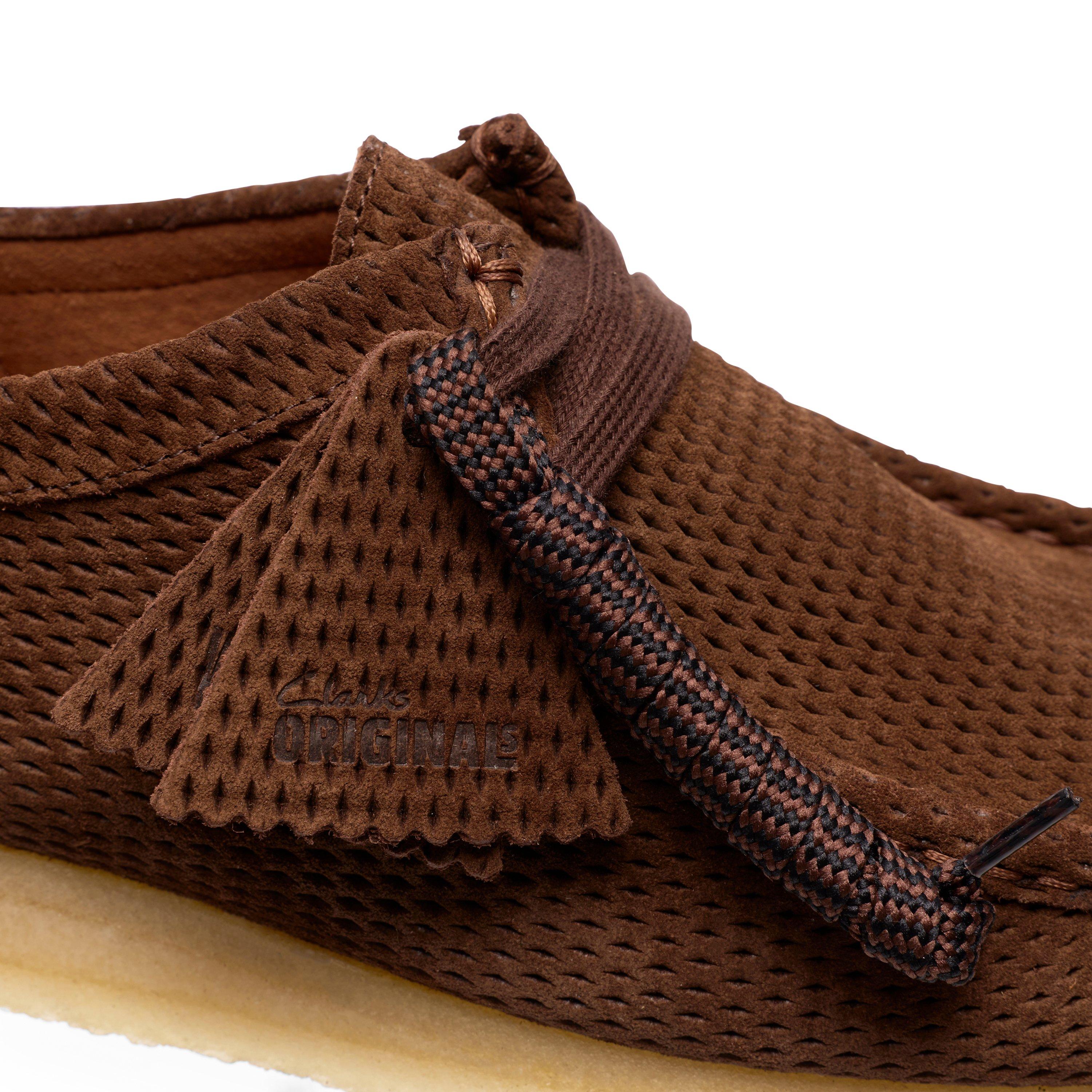 Dark Brown Sde - Clarks Originals - Clarks Wallabee Perf Sn63 - 8